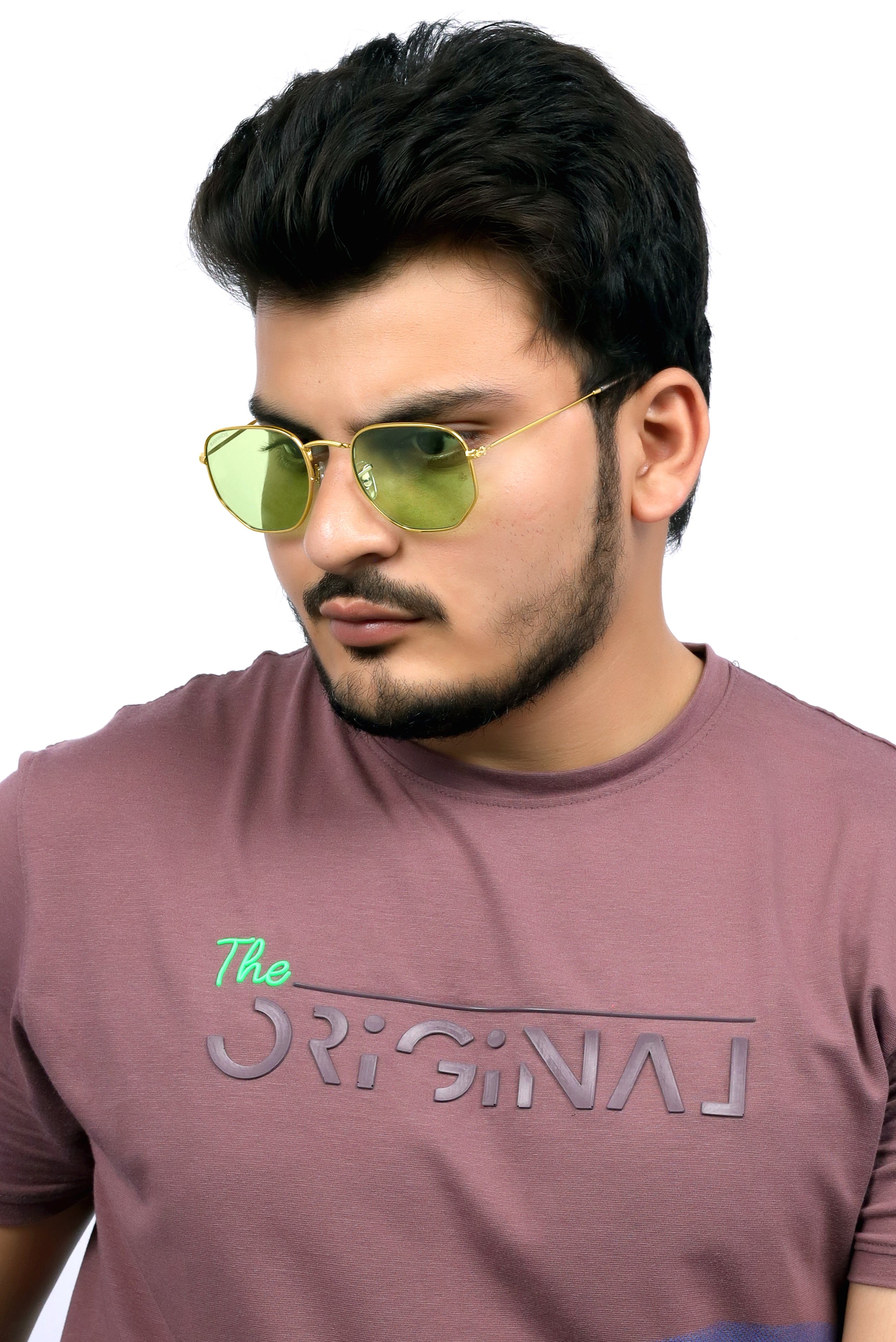 Bavincis Gemini Gold And Green Candy Edition Sunglasses