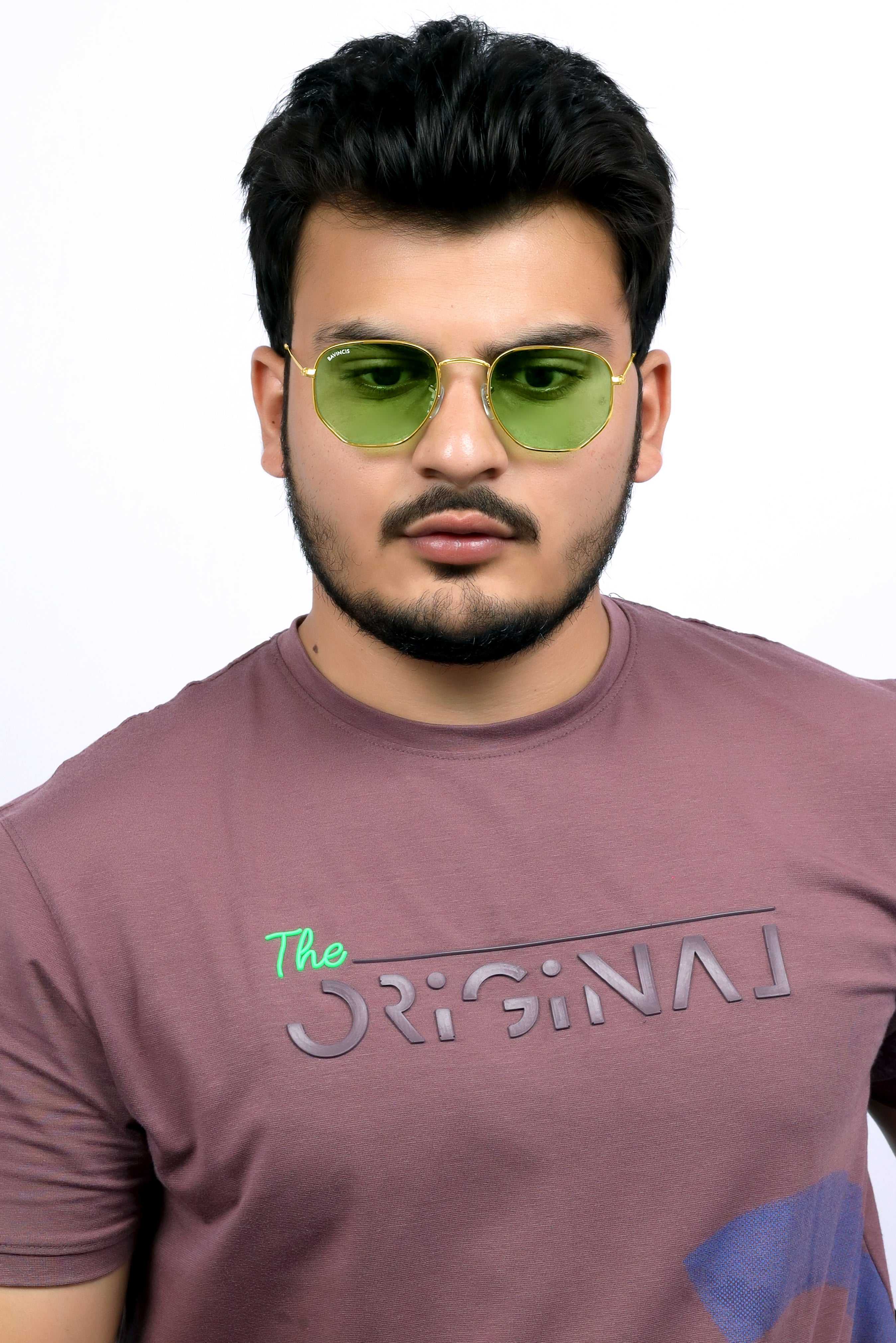 Bavincis Gemini Gold And Green Candy Edition Sunglasses