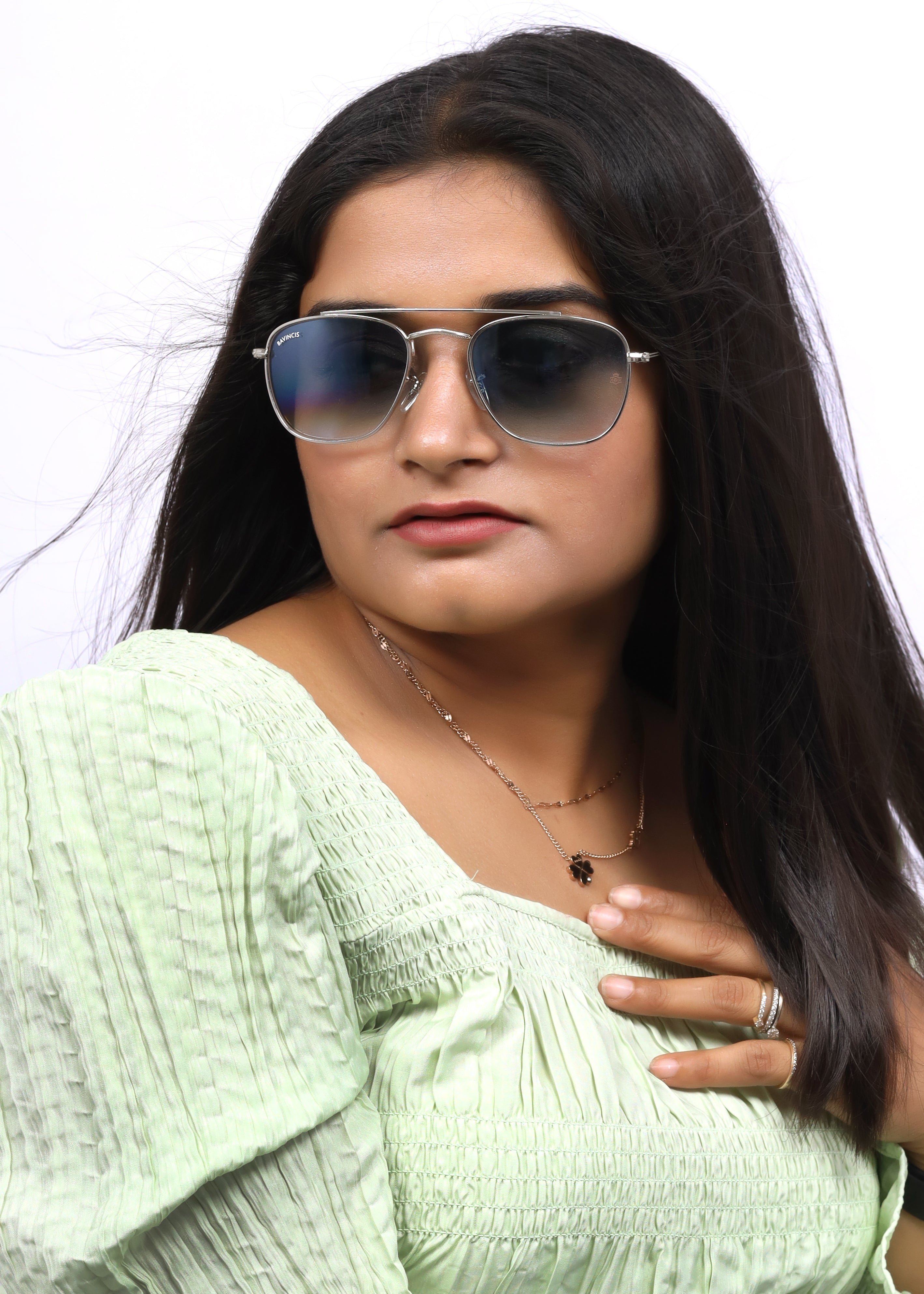 Bavincis Gracia Silver And Grey Gradient Edition Sunglasses