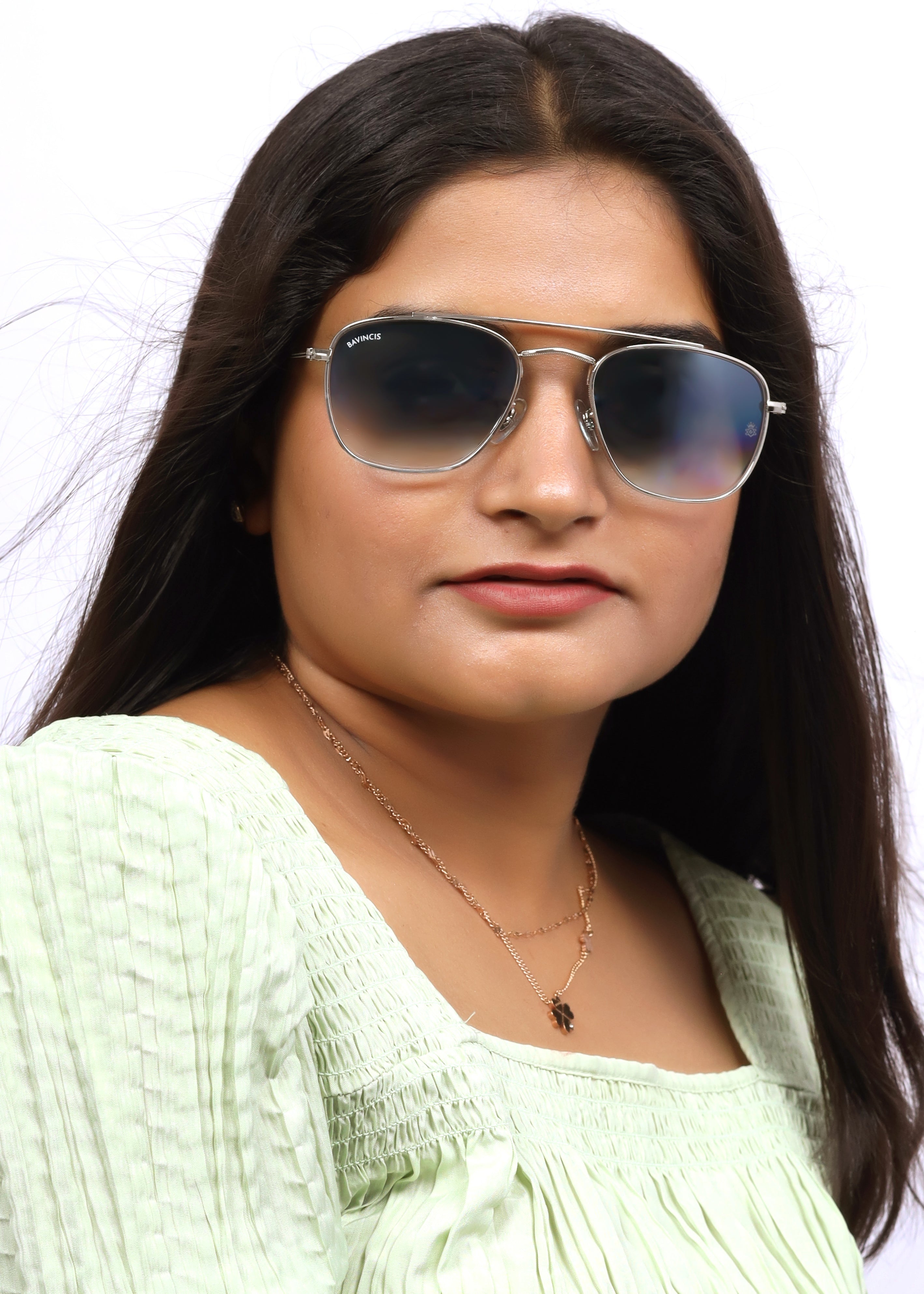 Bavincis Gracia Silver And Grey Gradient Edition Sunglasses