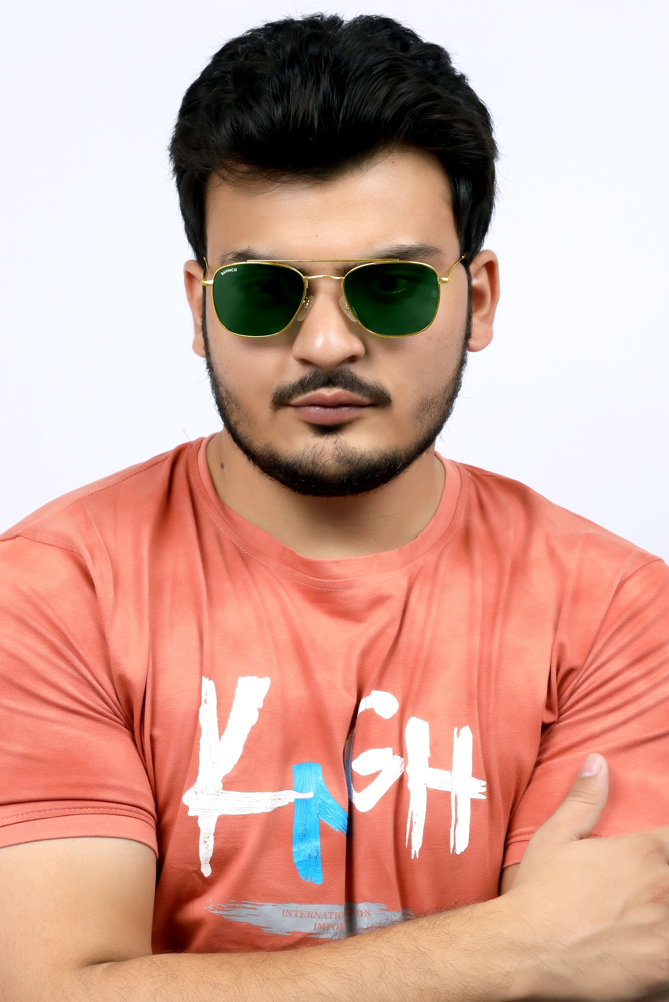 Bavincis Gracia Gold And Green Edition Sunglasses