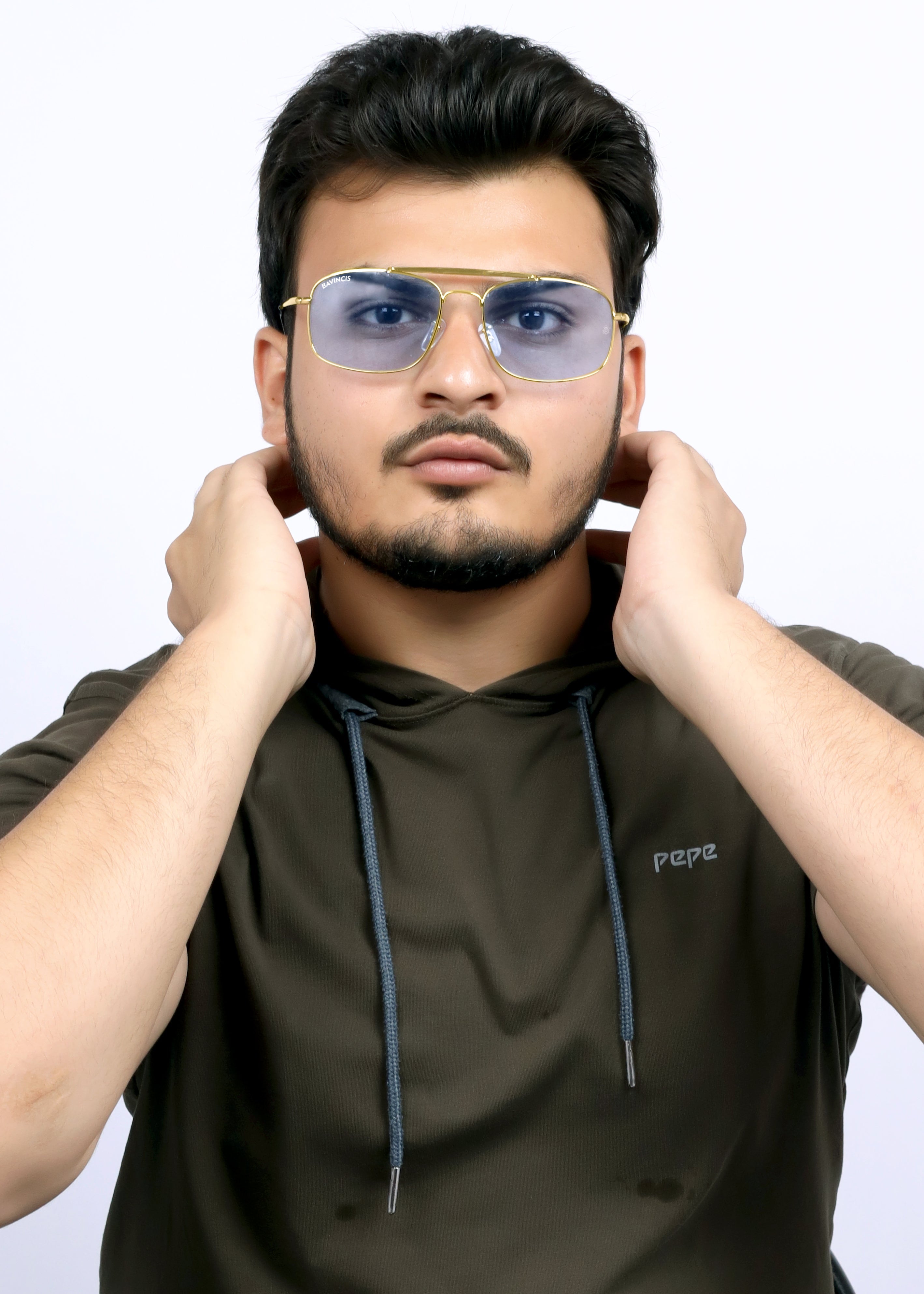 Bavincis Linford Gold And Classic Blue Edition Sunglasses