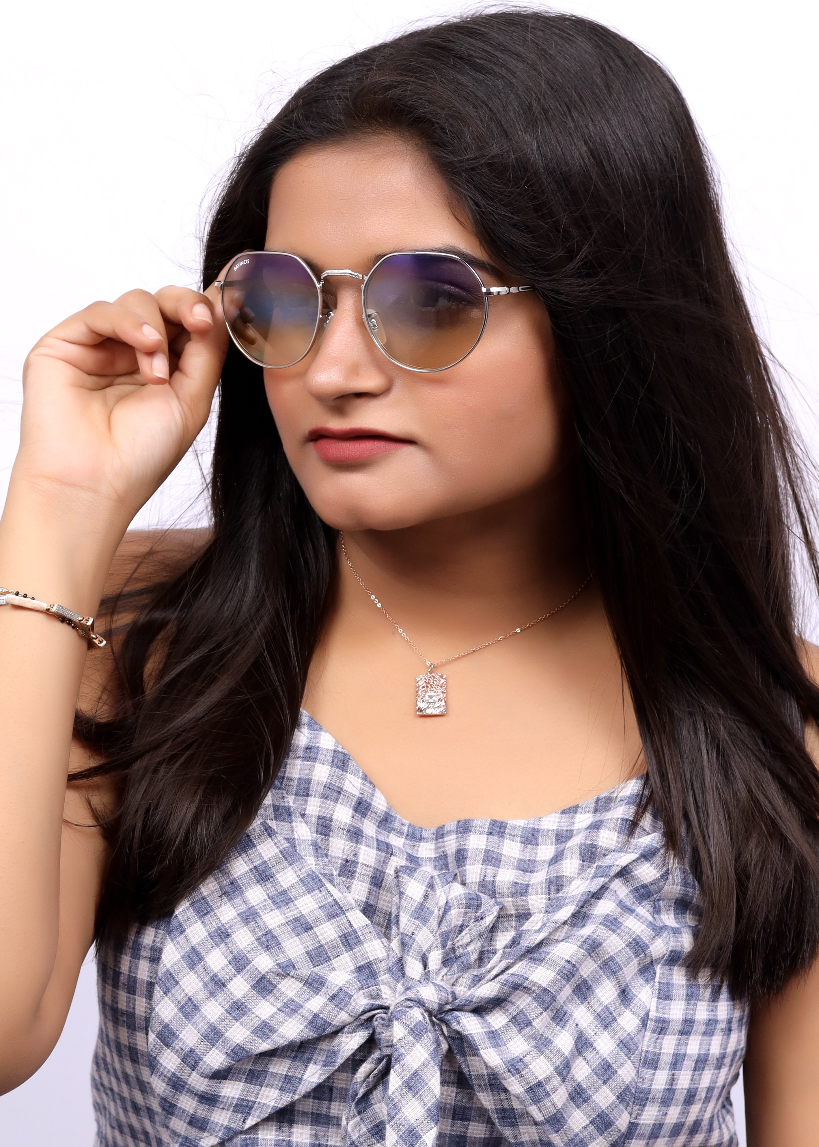 Bavincis Cooper Silver And Gray Brown Gradient Edition Sunglasses