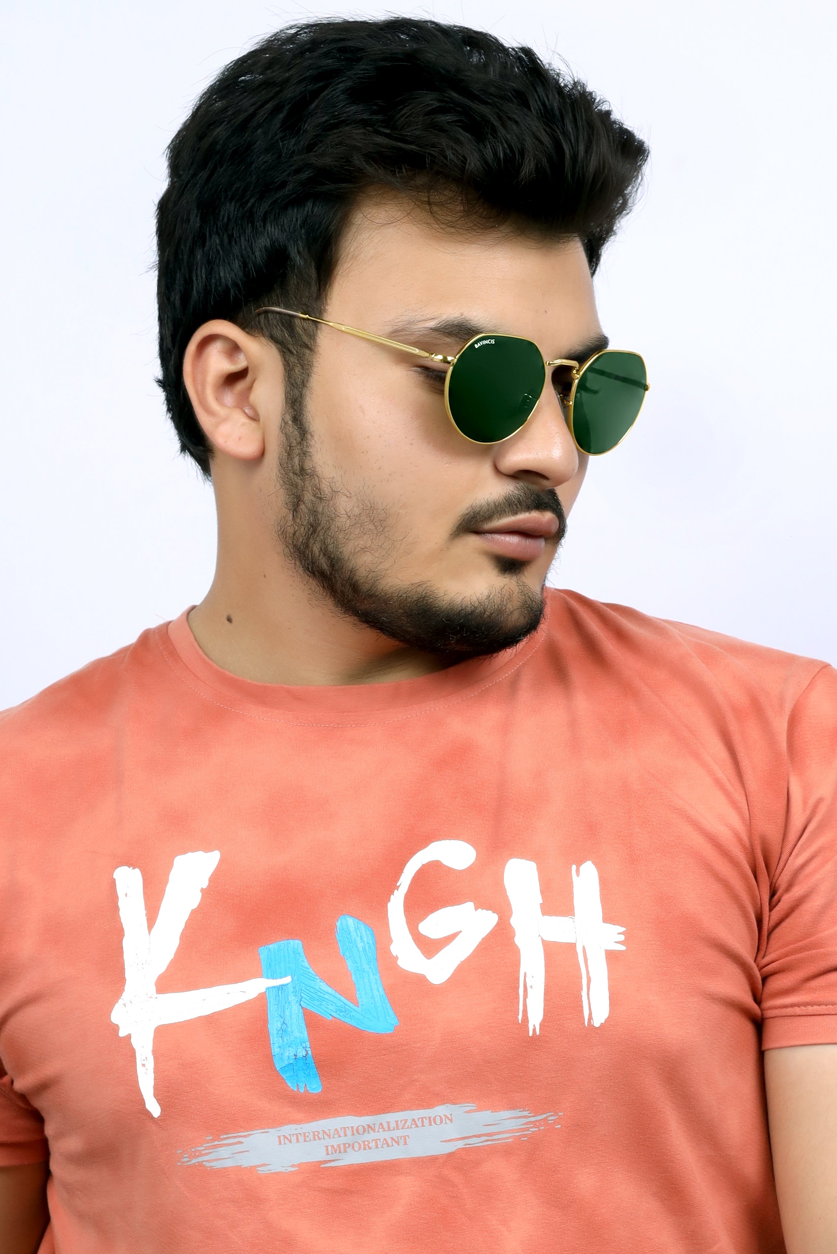 Bavincis Cooper Gold And Green Edition Sunglasses