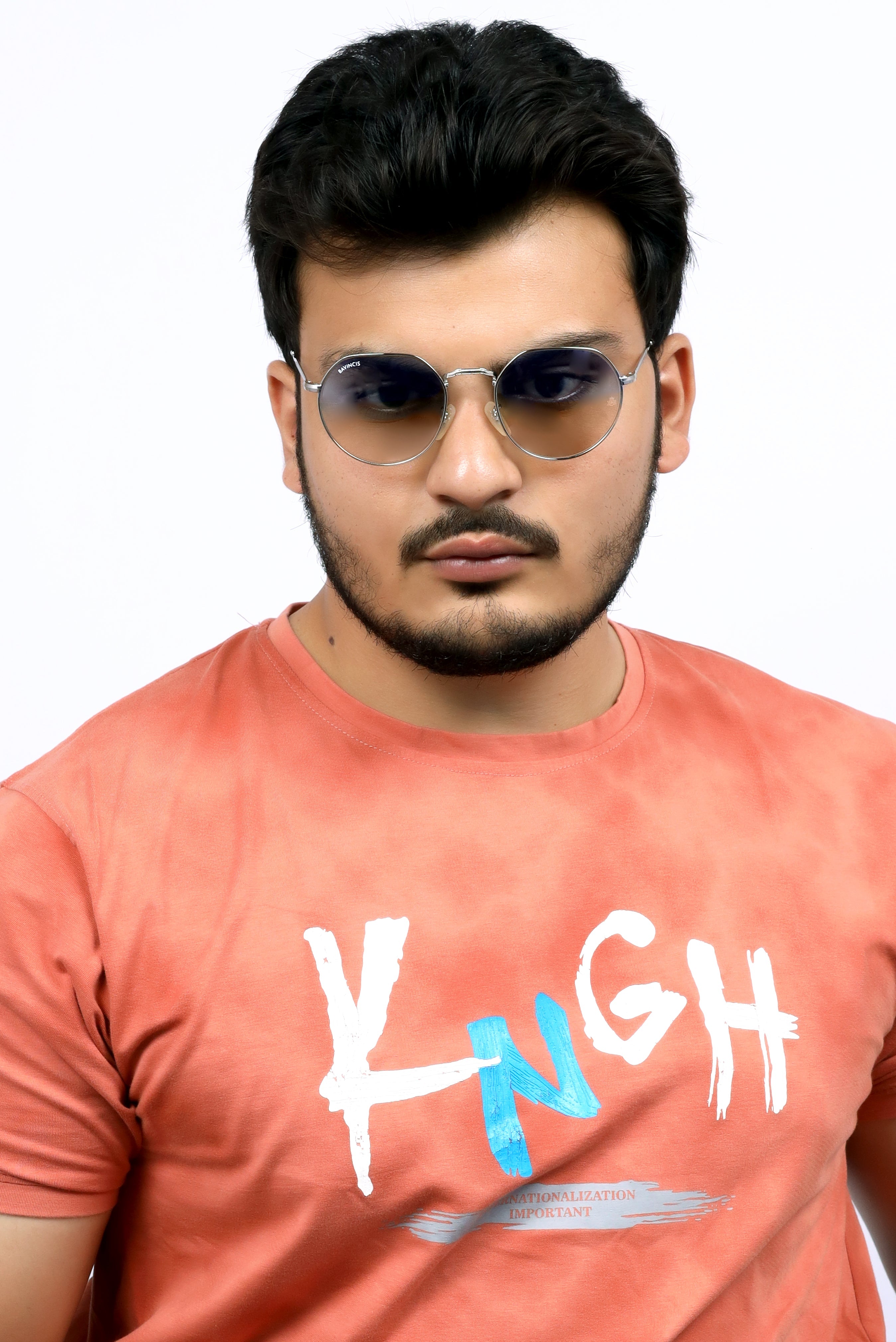 Bavincis Cooper Silver And Gray Brown Gradient Edition Sunglasses