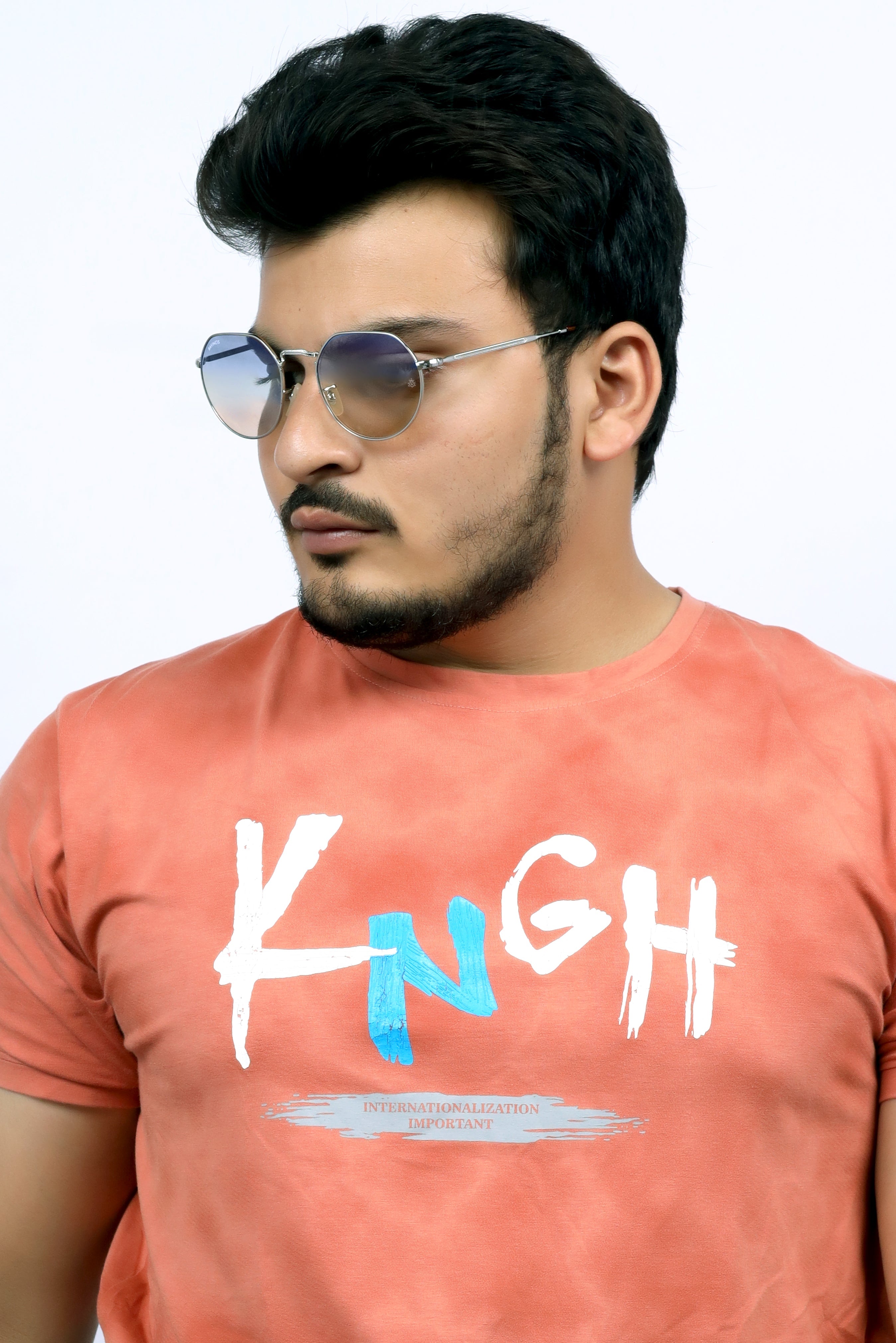 Bavincis Cooper Silver And Blue-Brown Gradient Edition Sunglasses