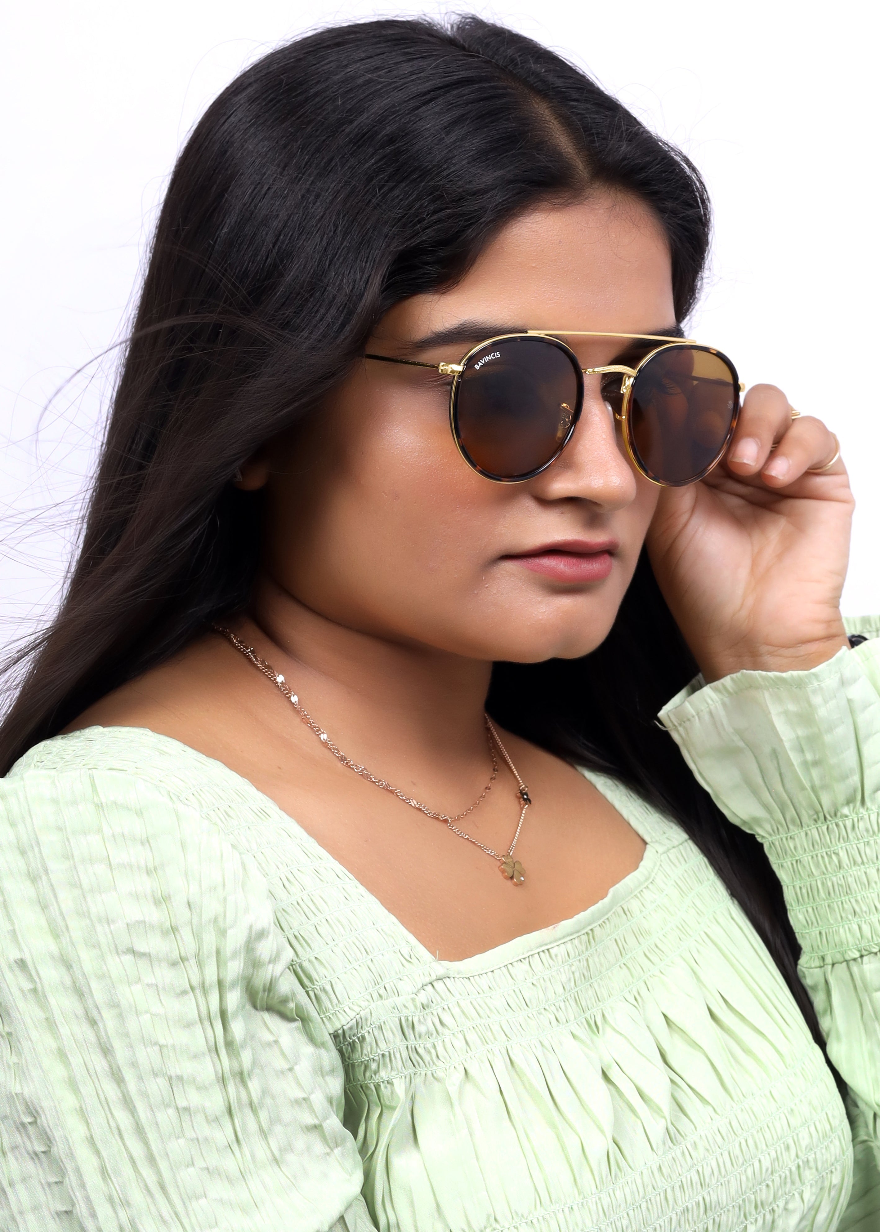 Bavincis Joyce T.Gold And Brown Edition sunglasses