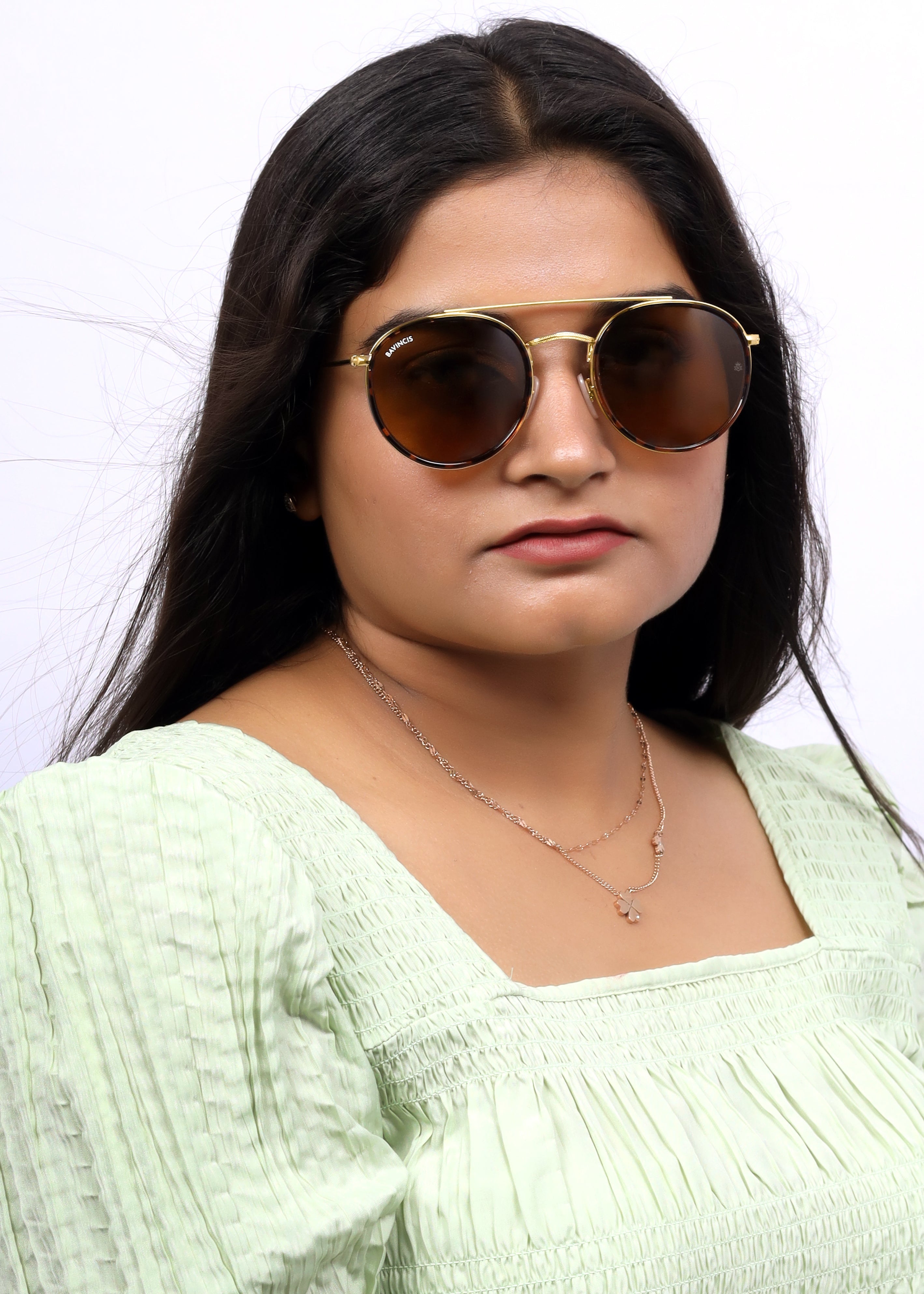 Bavincis Joyce T.Gold And Brown Edition sunglasses