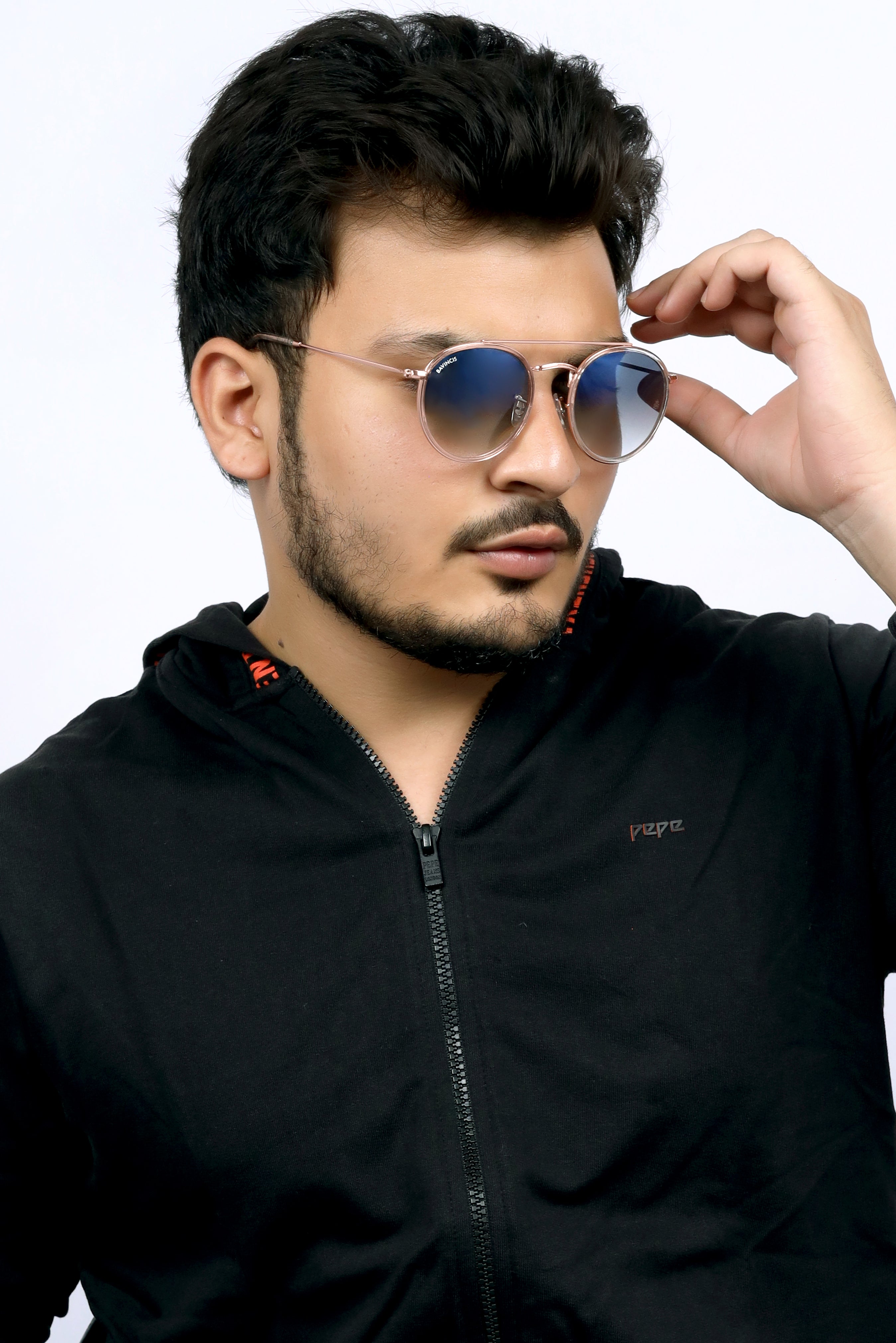 Bavincis Joyce Rose Gold And Blue Gradient Edition sunglasses