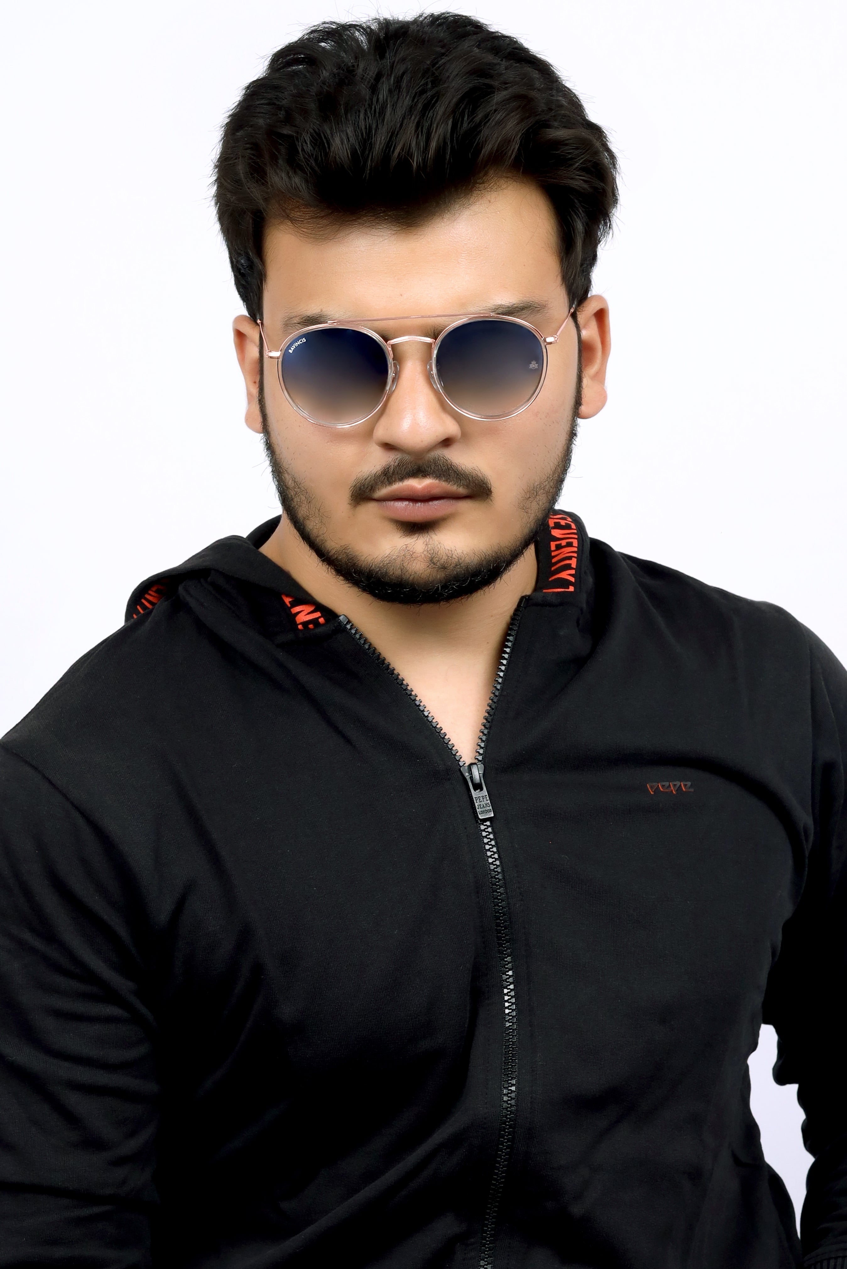 Bavincis Joyce Rose Gold And Blue Gradient Edition sunglasses