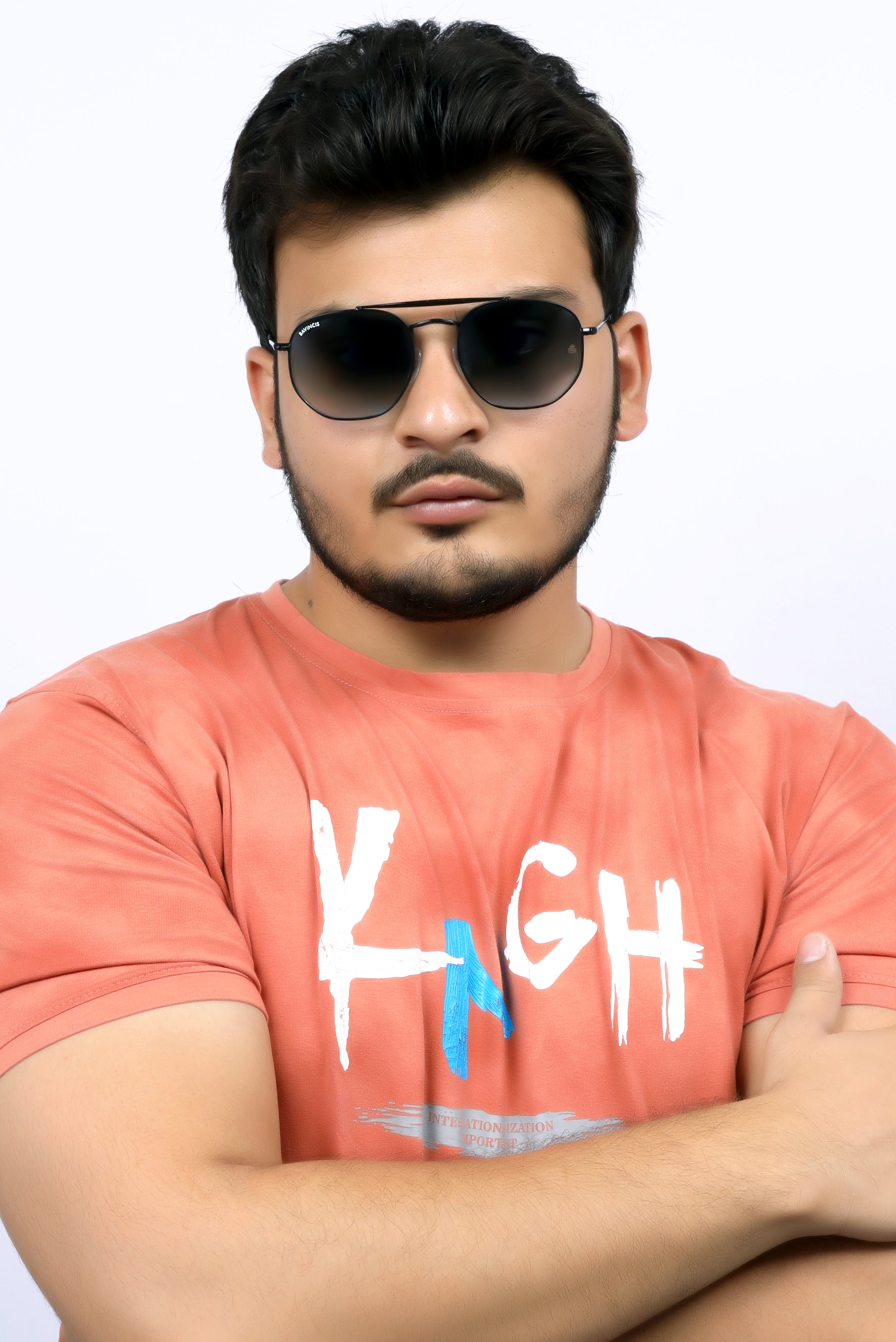 Bavincis Sparkle Black And Grey Gradient Edition Sunglasses