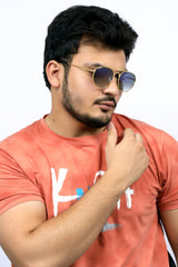 Bavincis Sparkle Gold And Blue Gradient Edition Sunglasses