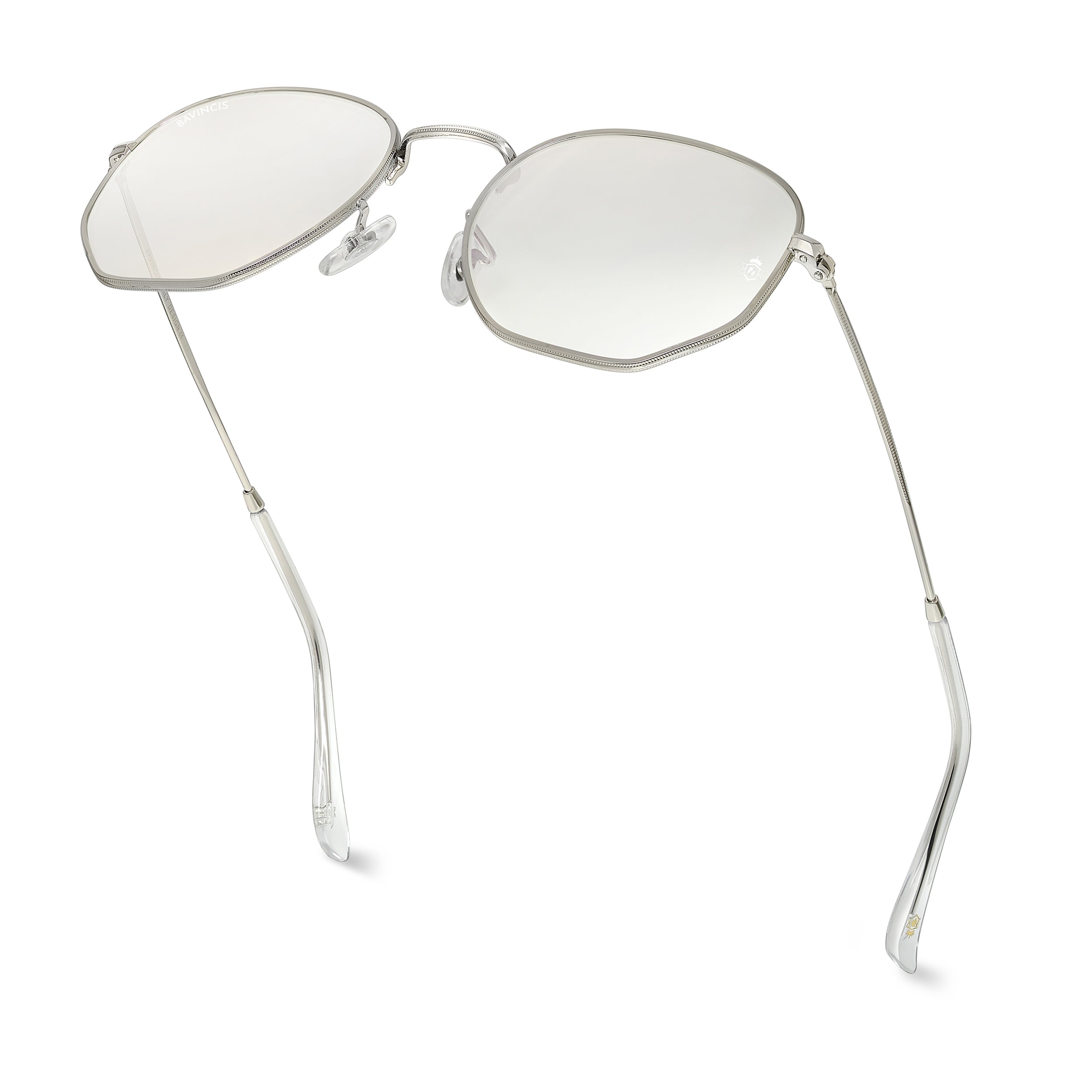 Bavincis Gemini silver and White AntiRay Edition Sunglasses - BAVINCIS