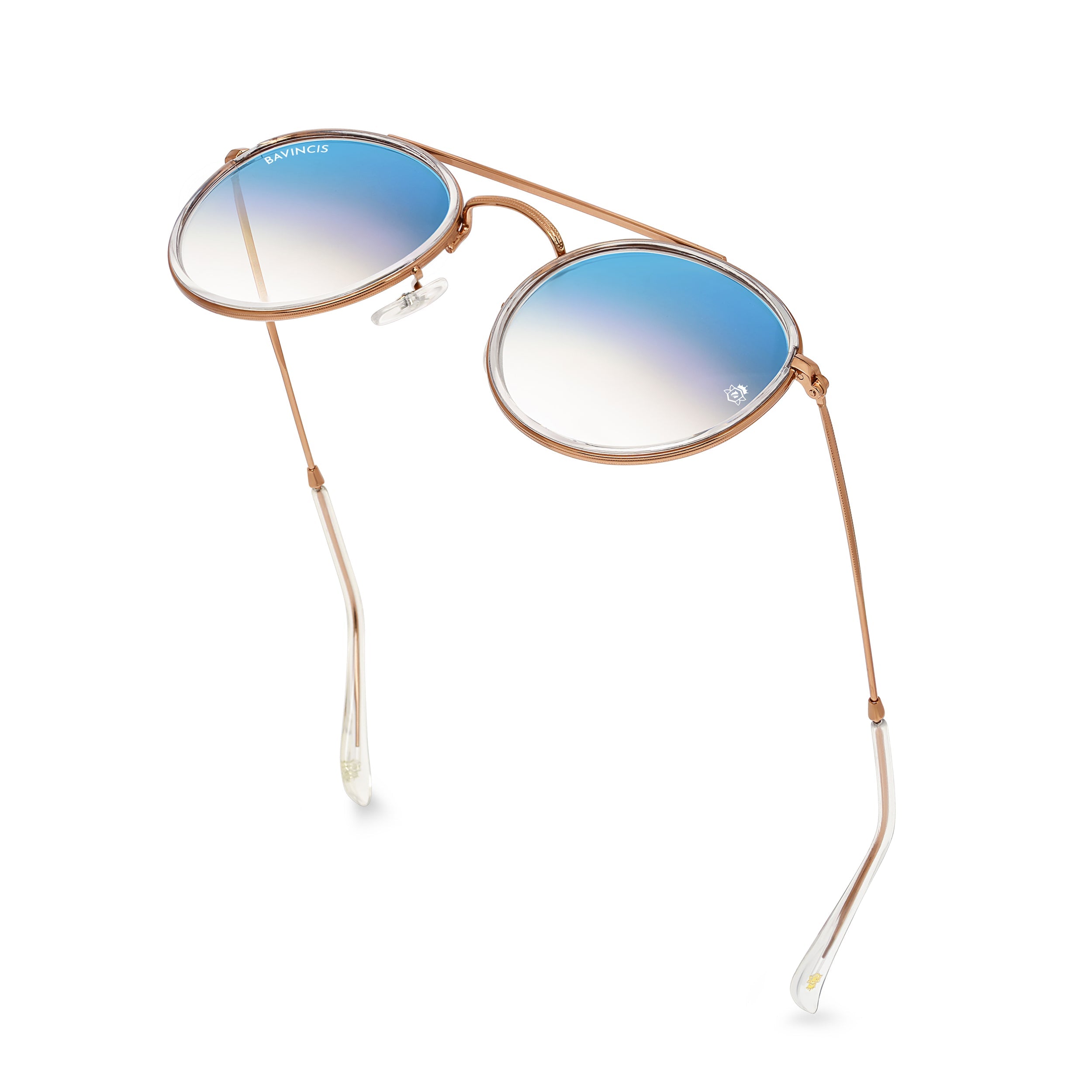 Bavincis Joyce Rose Gold And Blue Gradient Edition sunglasses