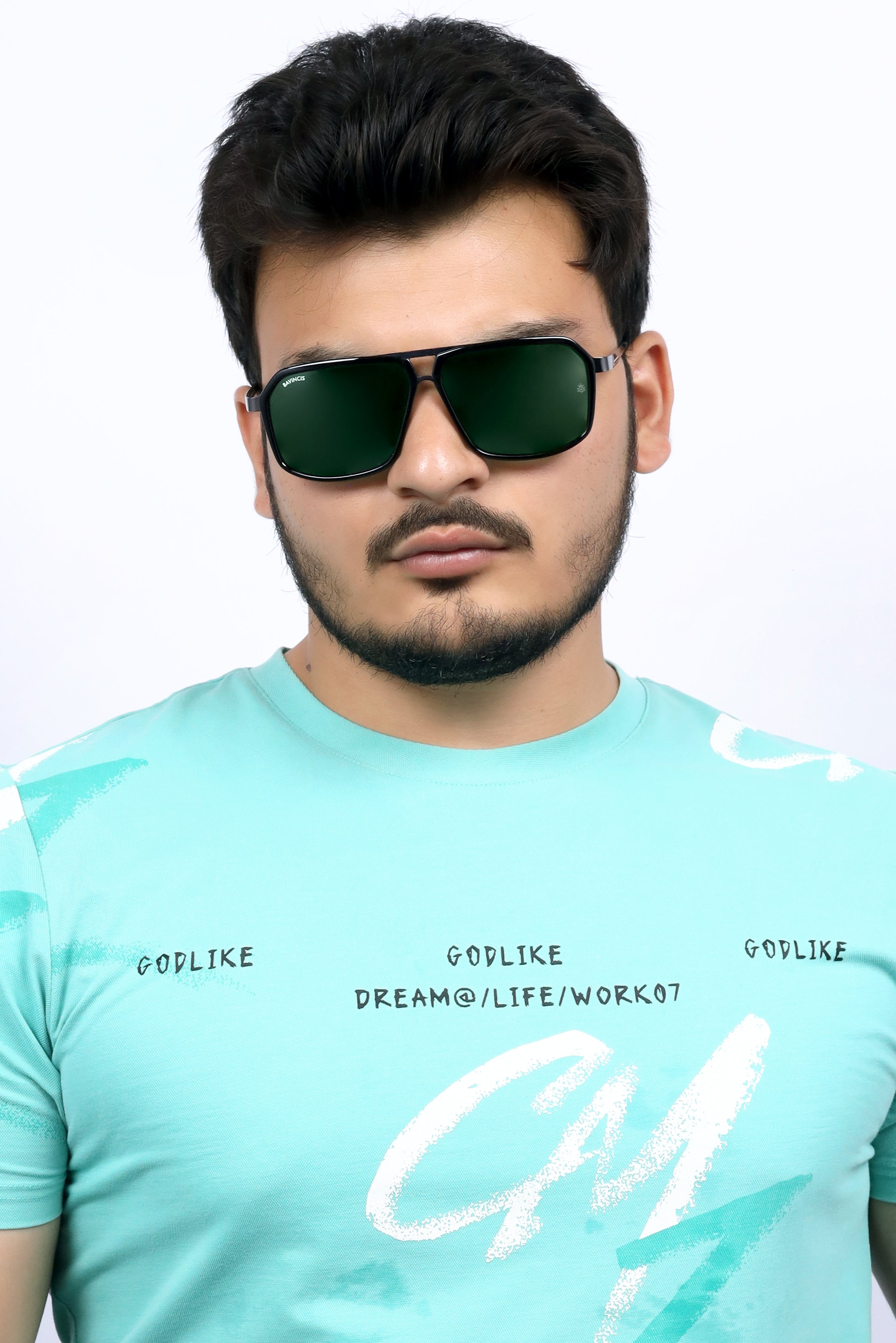 Bavincis Markus Black And Green Edition Sunglasses