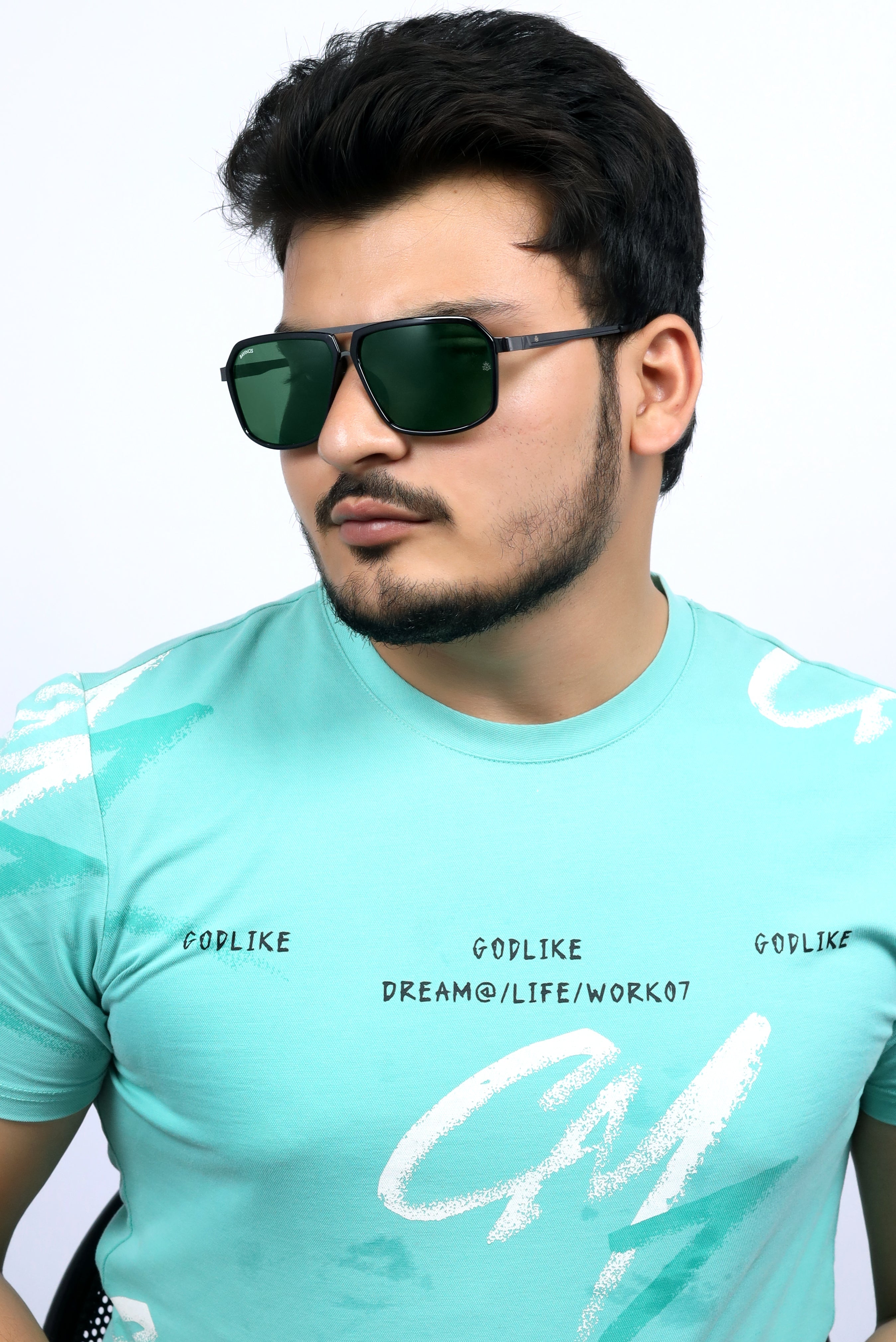 Bavincis Markus Black And Green Edition Sunglasses