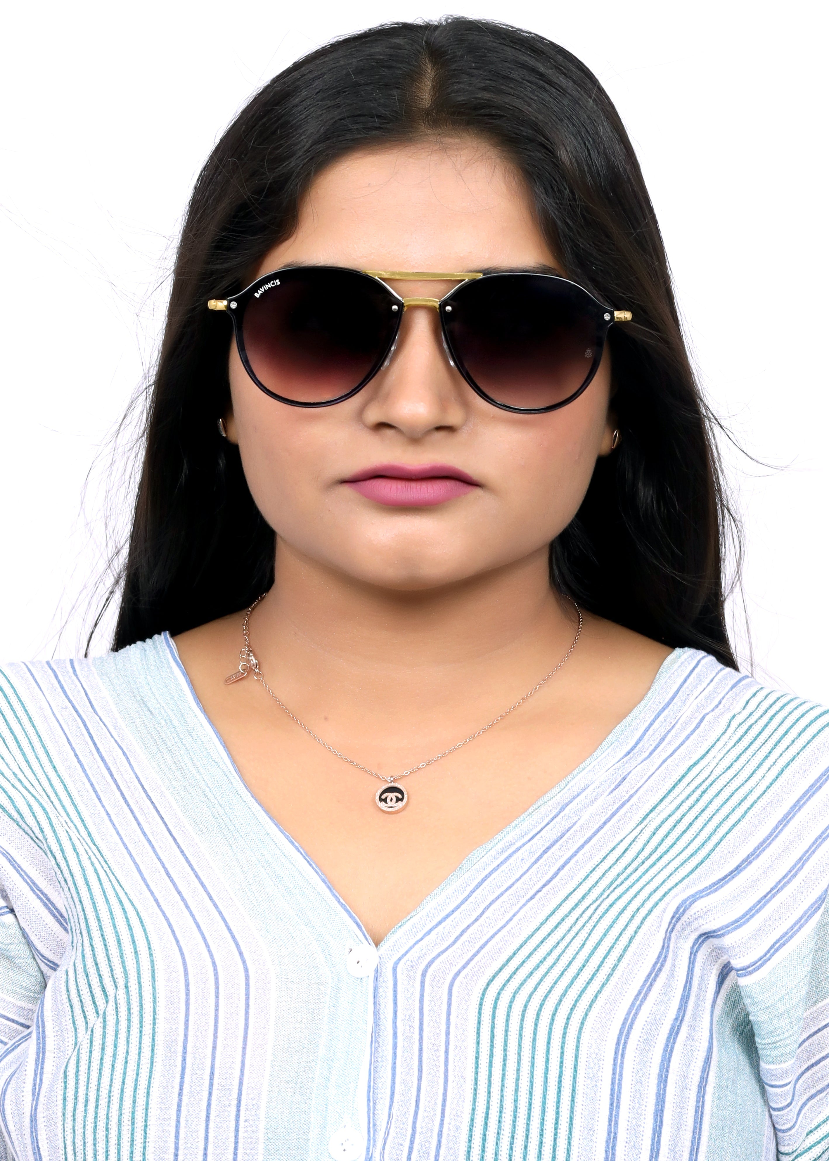 Bavincis Walker Gold And Grey Gradient Edition Sunglasses