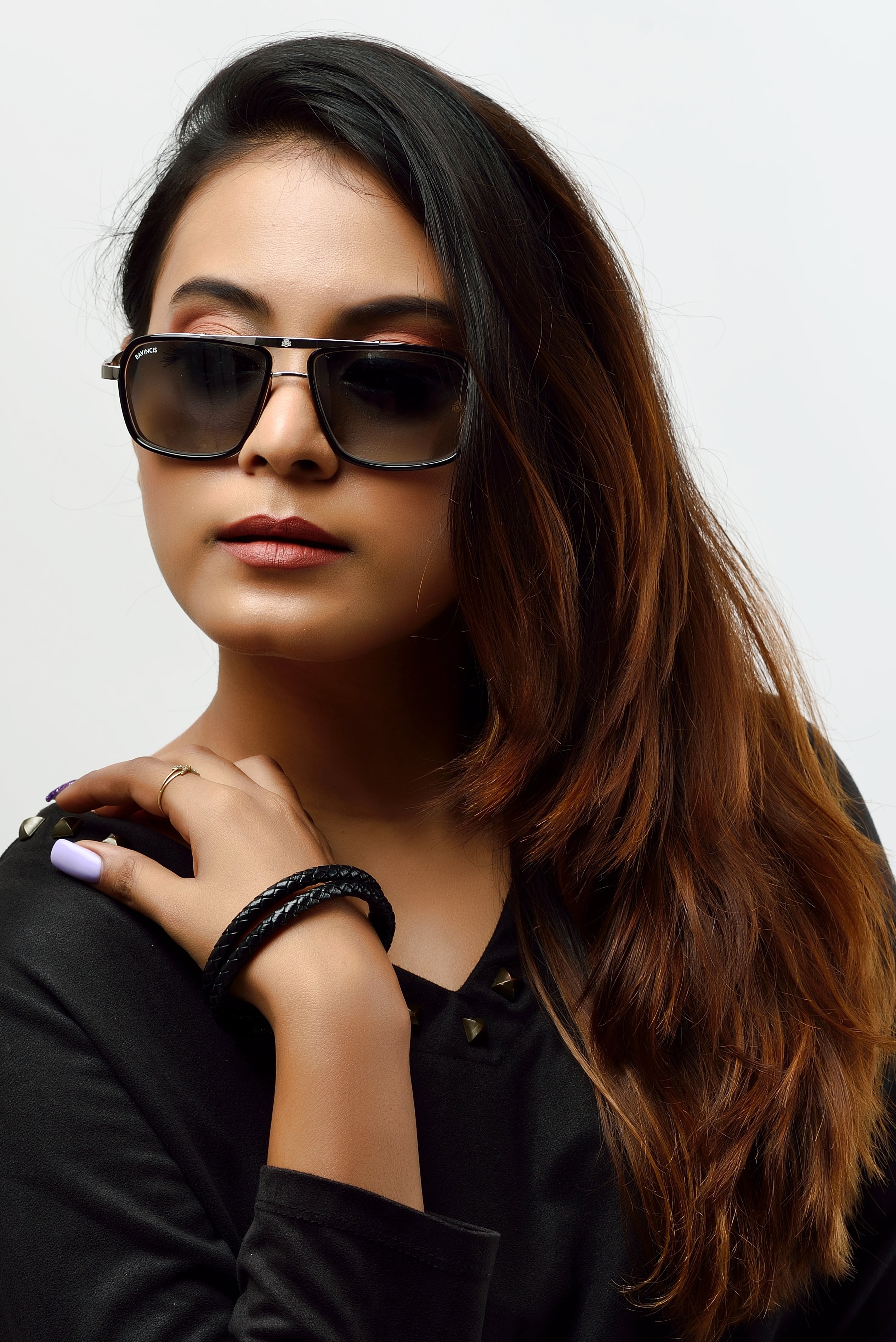 Bavincis Stanly D11 Silver And Black Gradient Edition Sunglasses - BAVINCIS