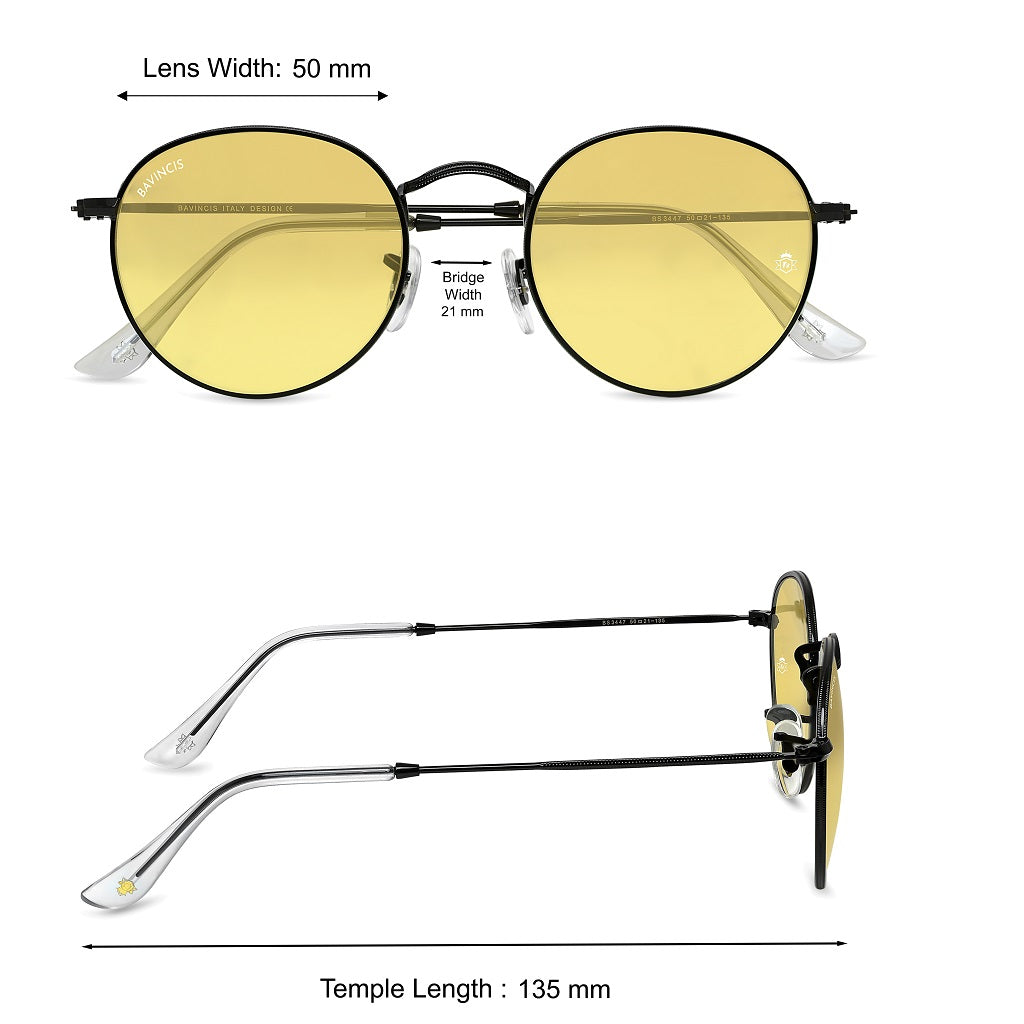 Bavincis Asmara Black And Yellow Edition Sunglasses - BAVINCIS