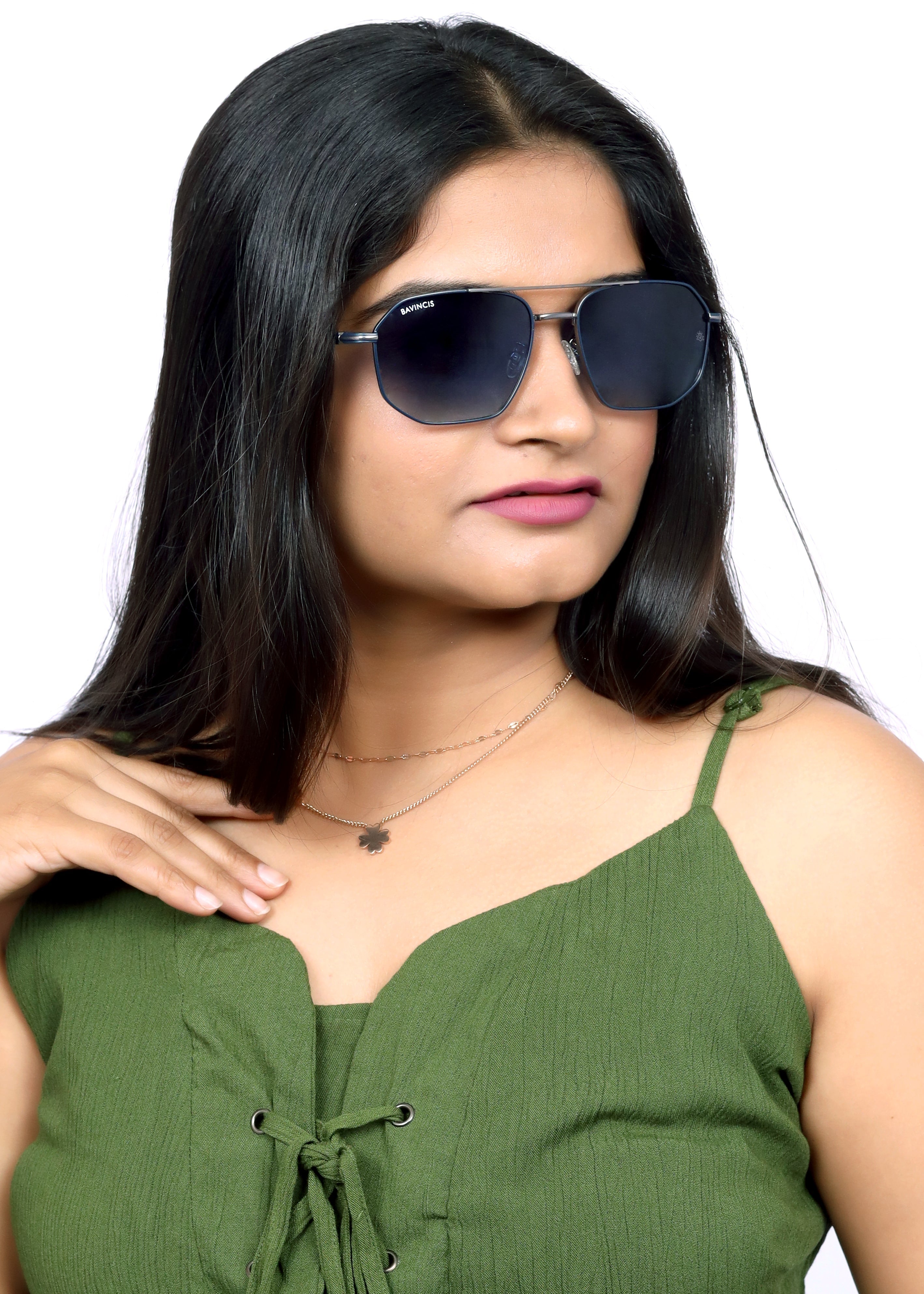 Bavincis Glance Silver And Blue Gradient Edition Sunglasses