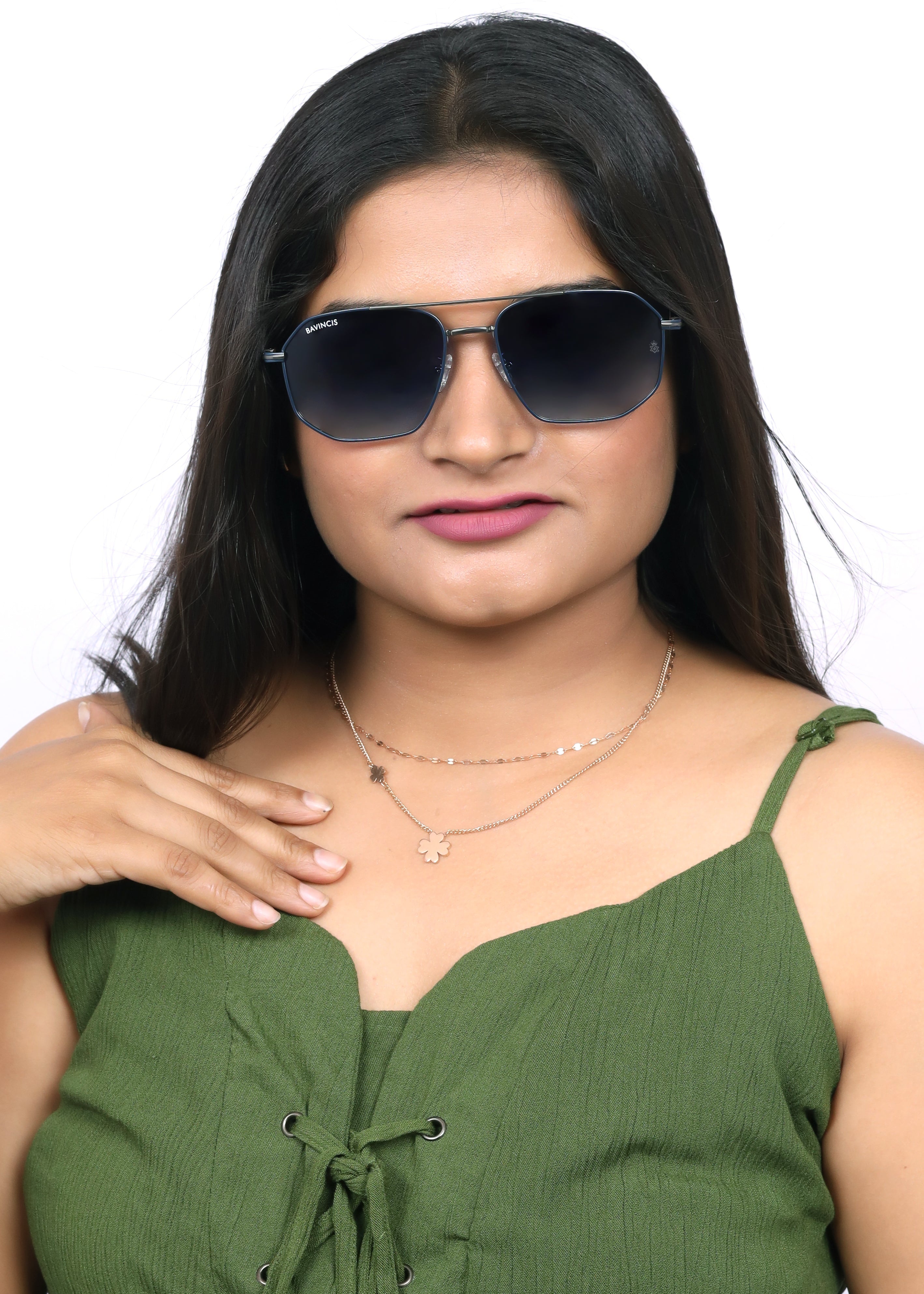 Bavincis Glance Silver And Blue Gradient Edition Sunglasses