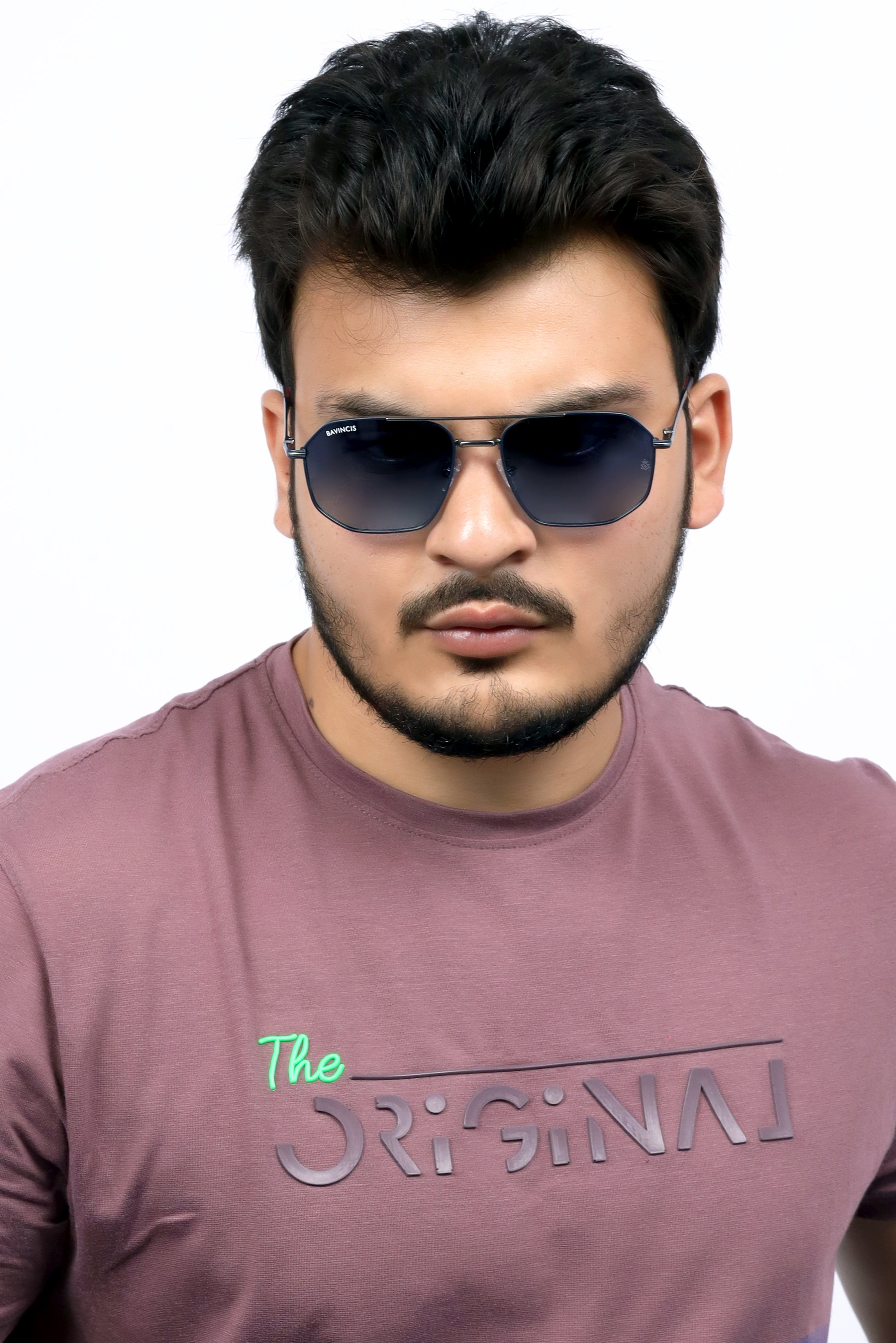 Bavincis Glance Silver And Blue Gradient Edition Sunglasses