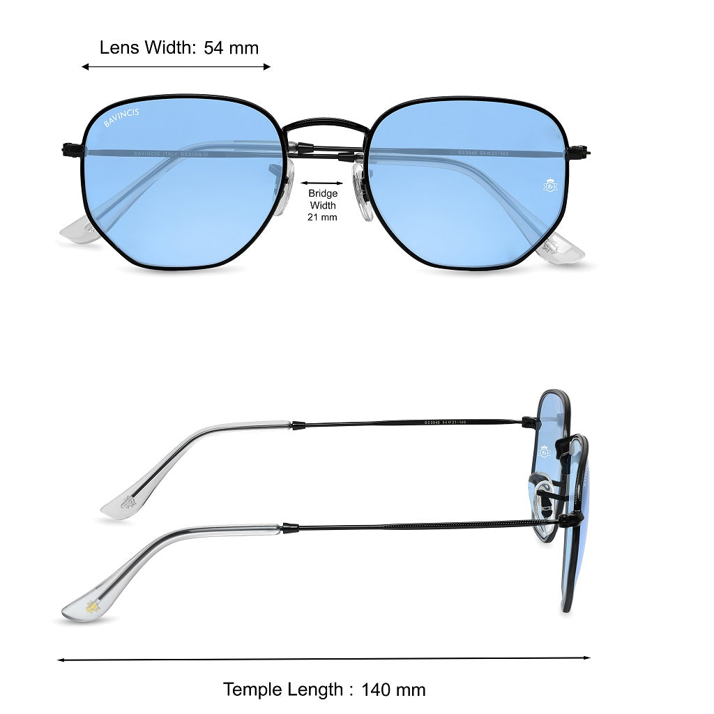 Bavincis Gemini Black And Blue Edition Sunglasses - BAVINCIS
