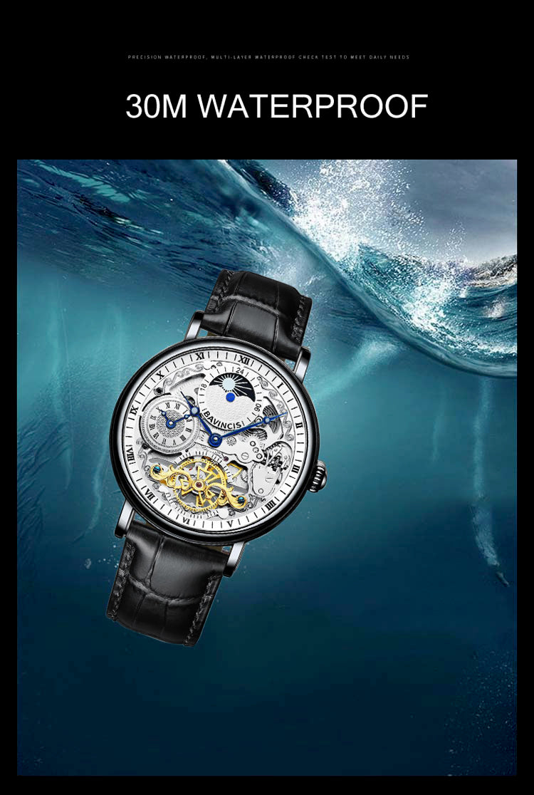 Bavincis Marcia Black and Black I Automatic Watch - BAVINCIS