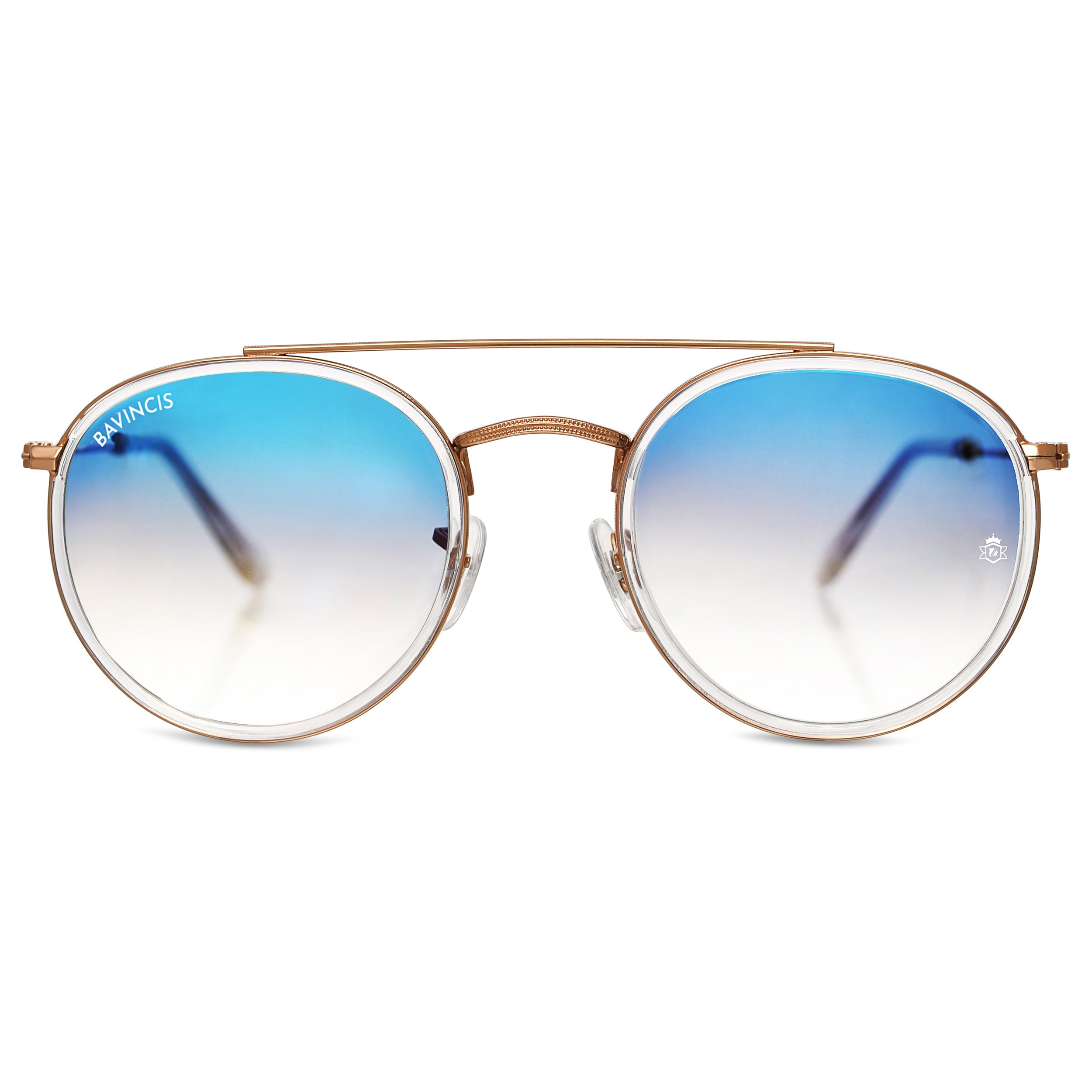 Bavincis Joyce Rose Gold And Blue Gradient Edition sunglasses