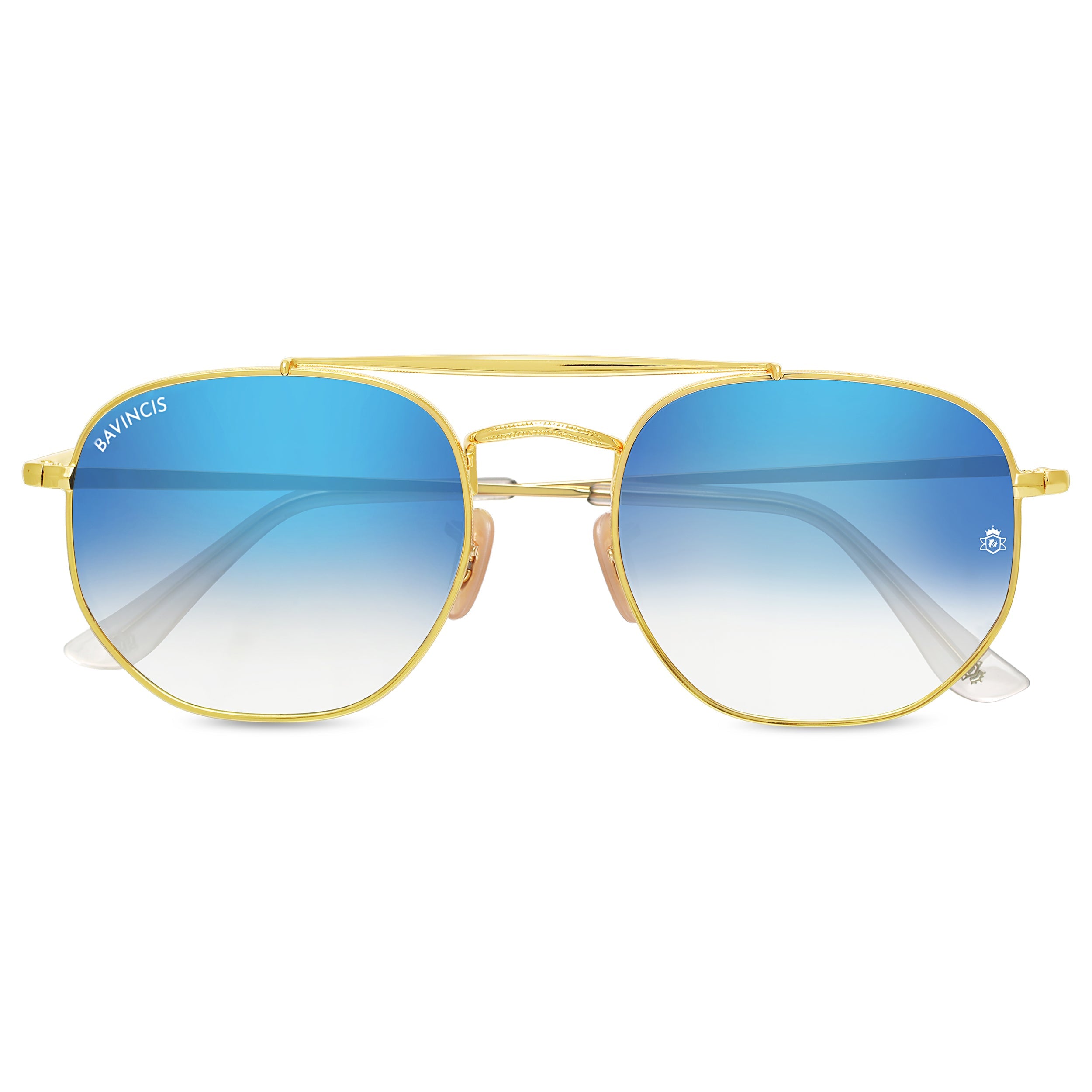 Bavincis Sparkle Gold And Blue Gradient Edition Sunglasses