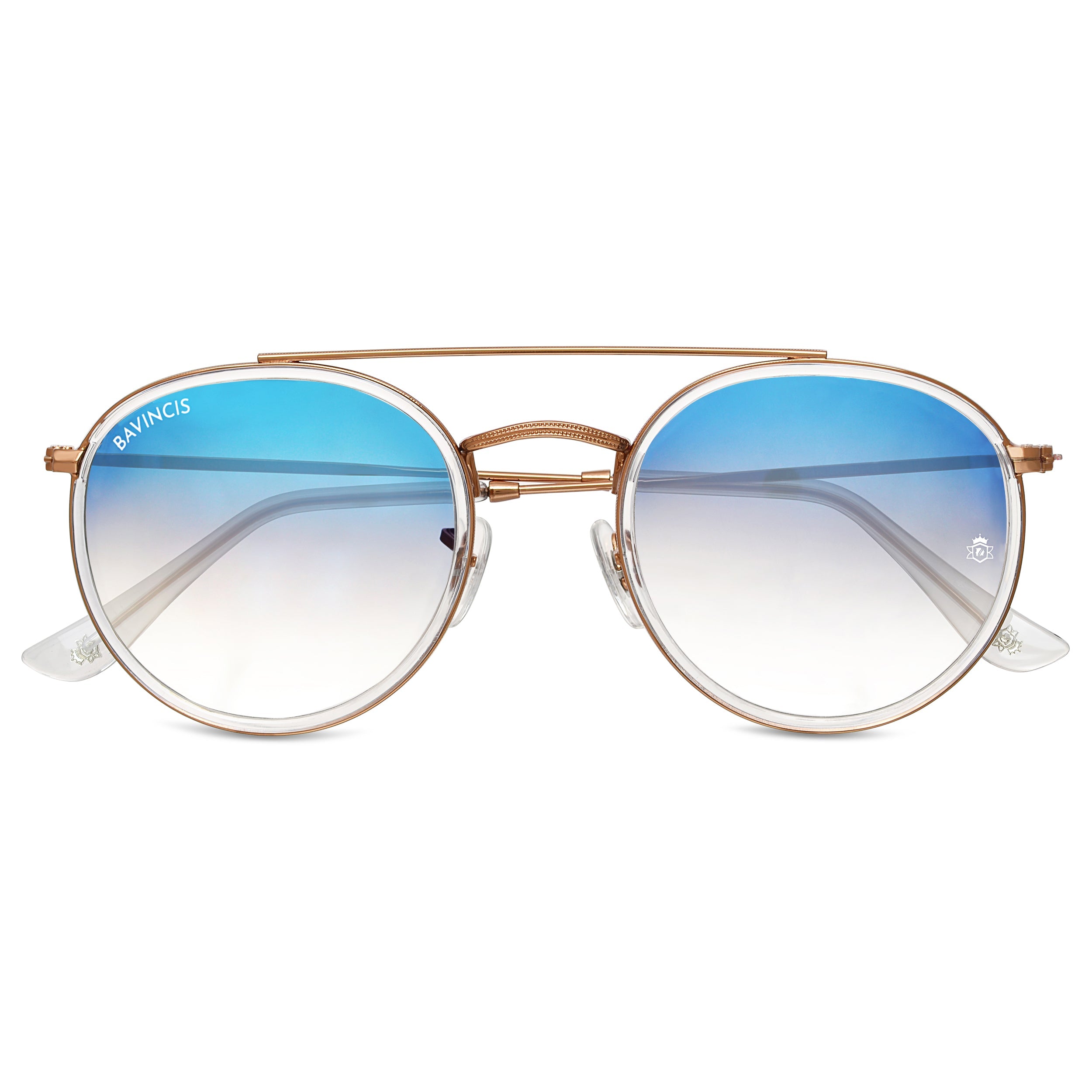 Bavincis Joyce Rose Gold And Blue Gradient Edition sunglasses