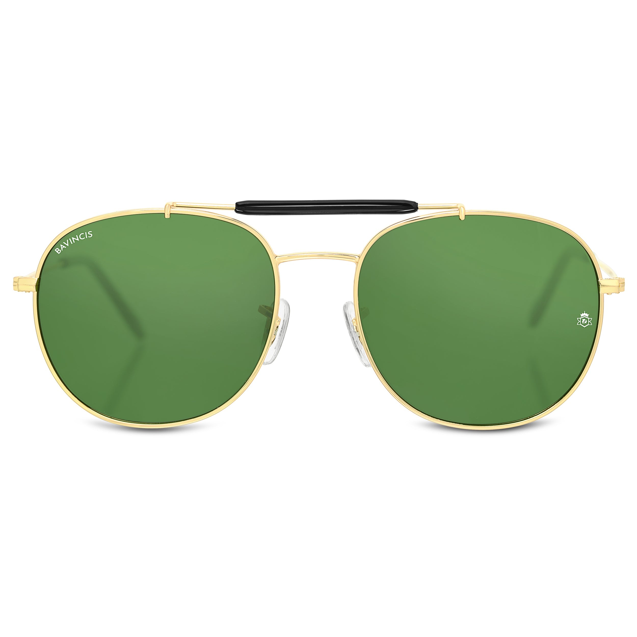 Bavincis Caliber Gold And Green Edition sunglasses - BAVINCIS