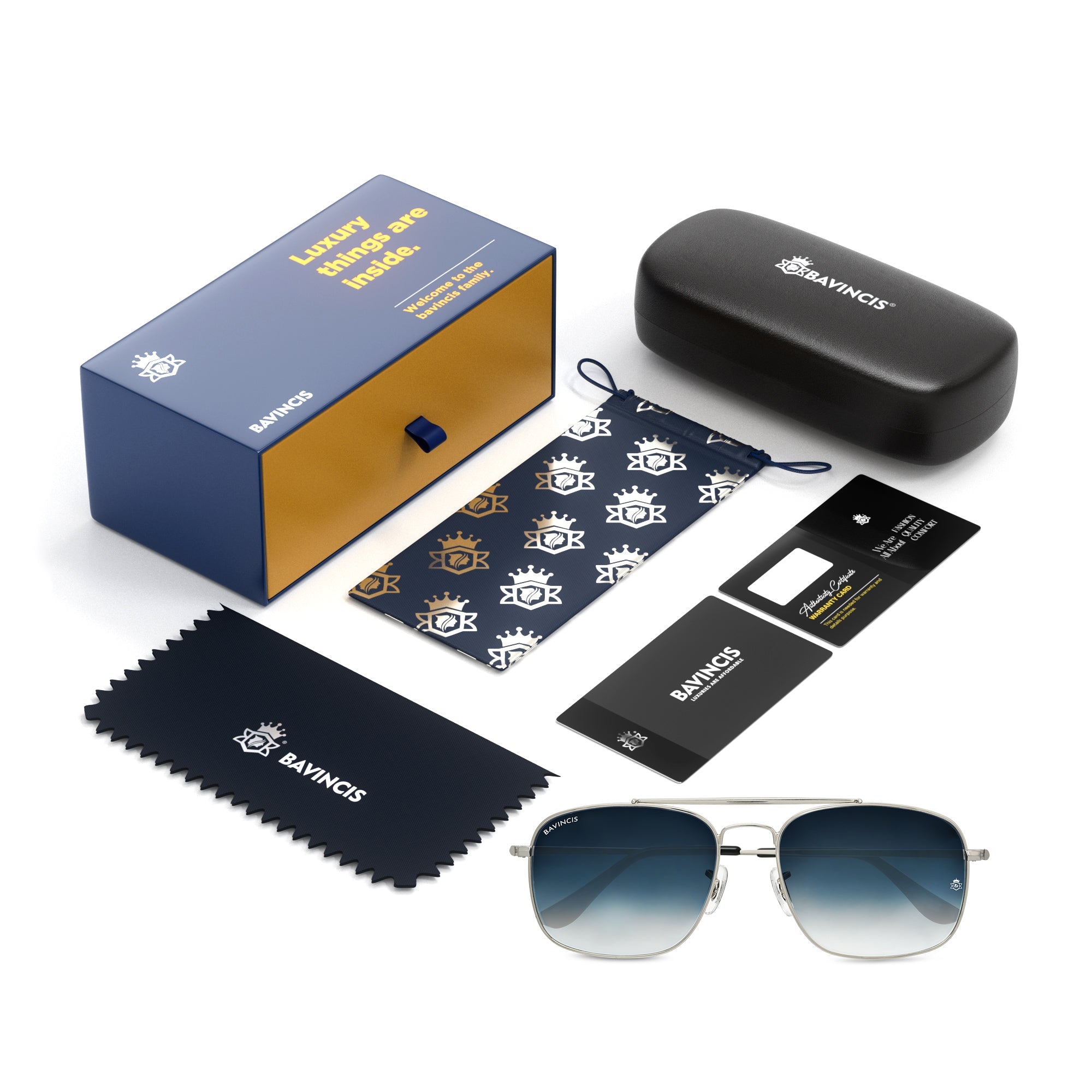 Bavincis Linford Silver And Grey Gradient Edition Sunglasses