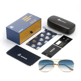 Bavincis Carloz Gold And Blue Gradient Edition Sunglasses