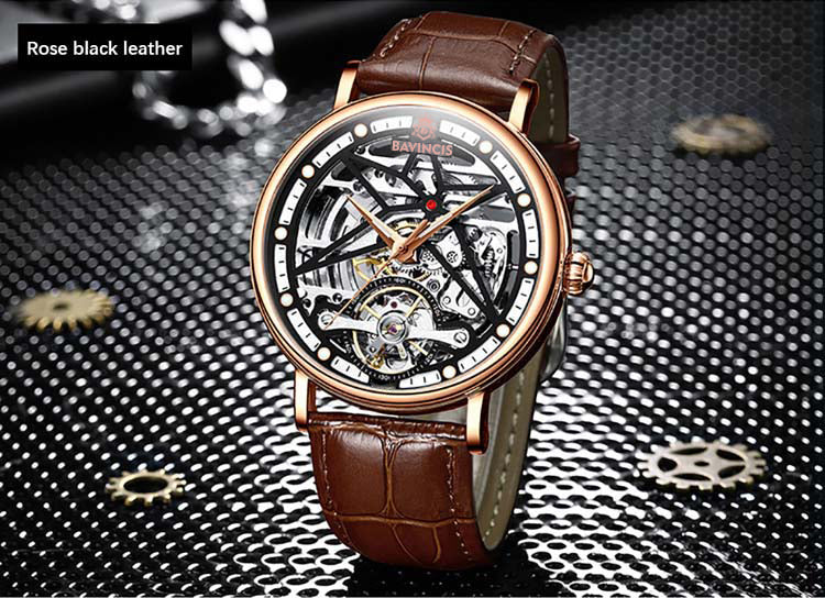 Bavincis Brio Black and Brown I Automatic Watch - BAVINCIS
