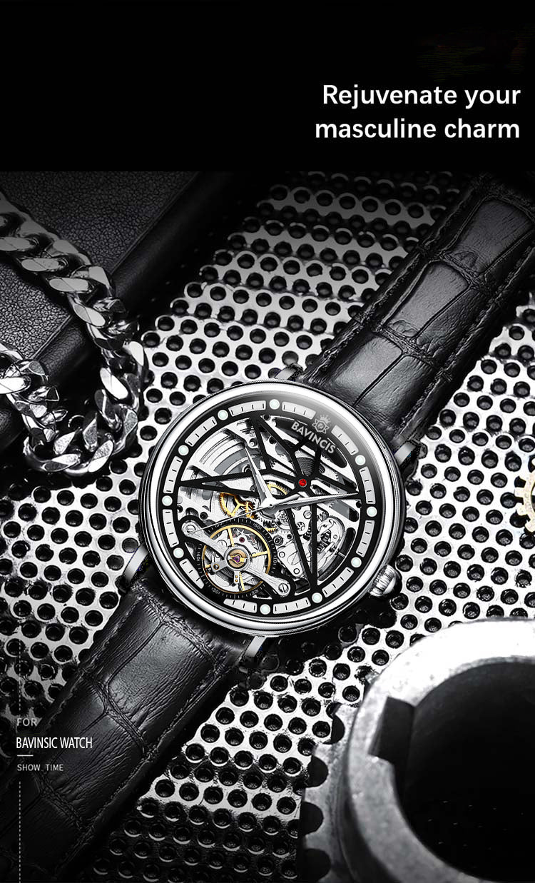 Bavincis Brio Black and Black I Automatic Watch - BAVINCIS
