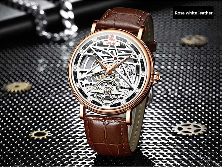 Bavincis Brio White and Brown I Automatic Watch - BAVINCIS