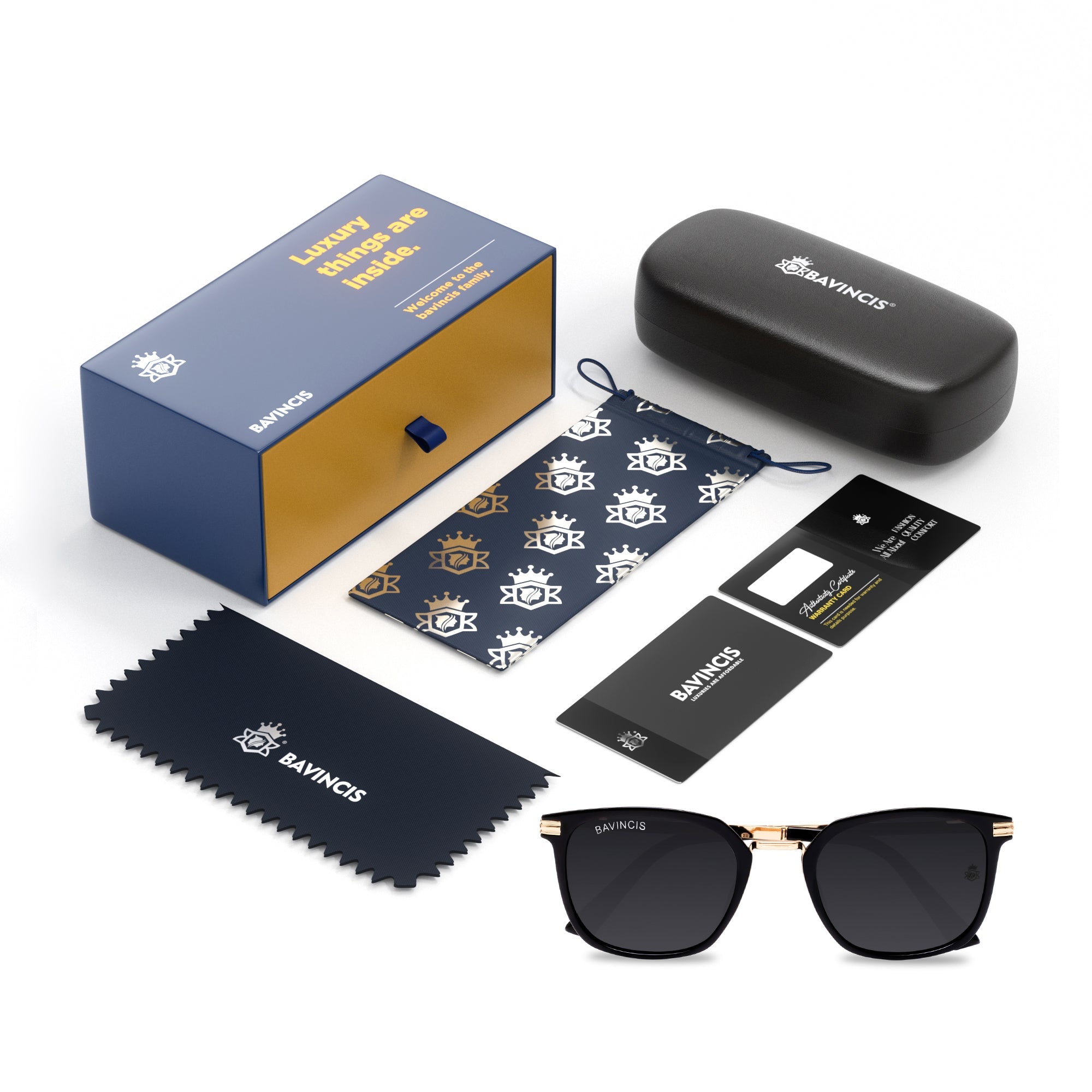 Bavincis Spencer Gold And Black Edition sunglasses