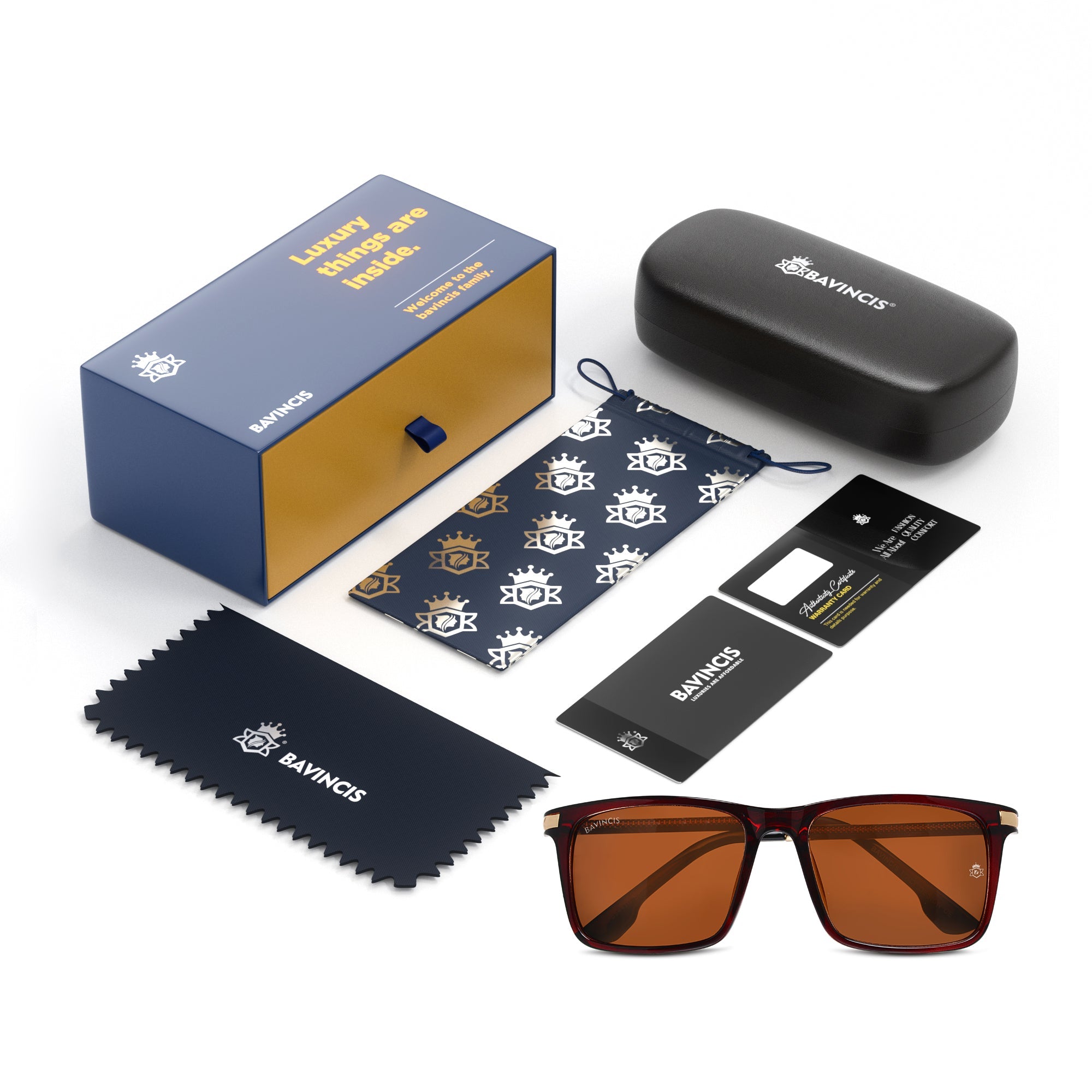 Bavincis Milano Brown And Brown Edition Sunglasses