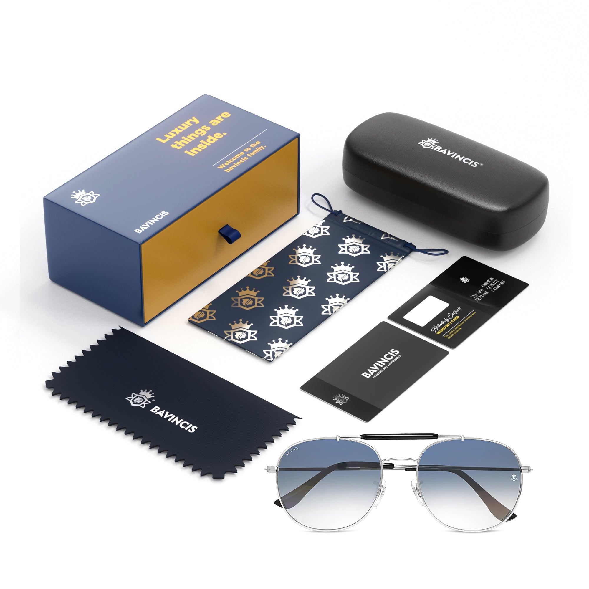 Bavincis Caliber Silver And Grey Gradient Edition sunglasses