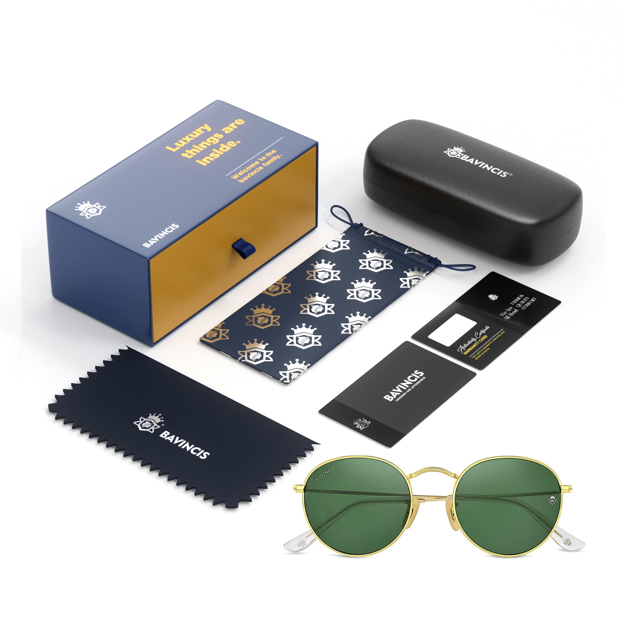 Bavincis Asmara Gold And Green Edition Sunglasses