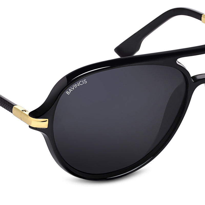 Bavincis Rockford Glossy Black And Black Edition sunglasses