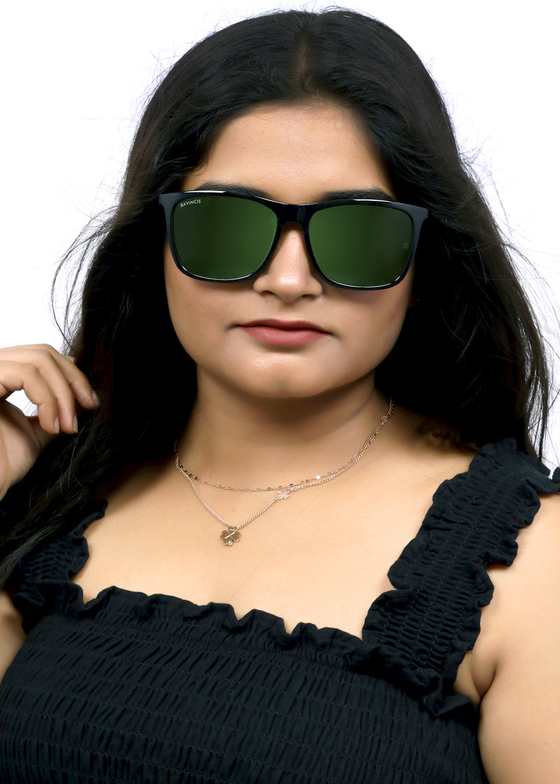Bavincis Flair Black And Green Edition Sunglasses