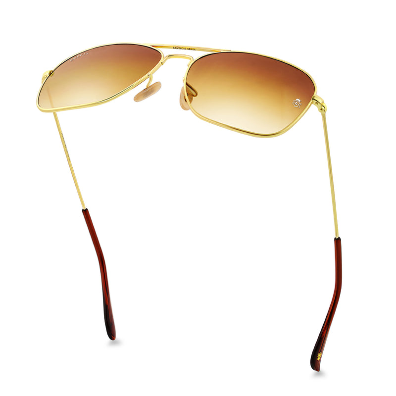 Bavincis Carloz Gold And Brown Gradient Edition Sunglasses