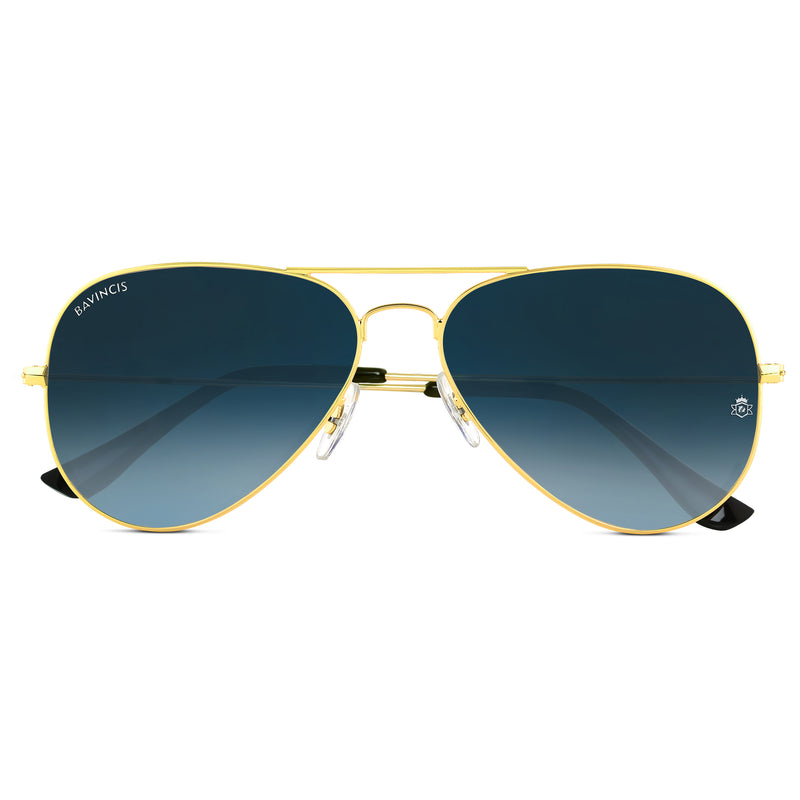 Bavincis Tommy Gold And Gray Gradient Edition Sunglasses