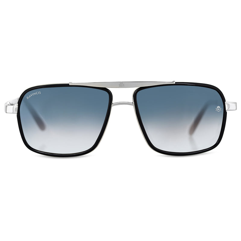 Bavincis Stanly D11 Silver And Gray Gradient Edition Sunglasses