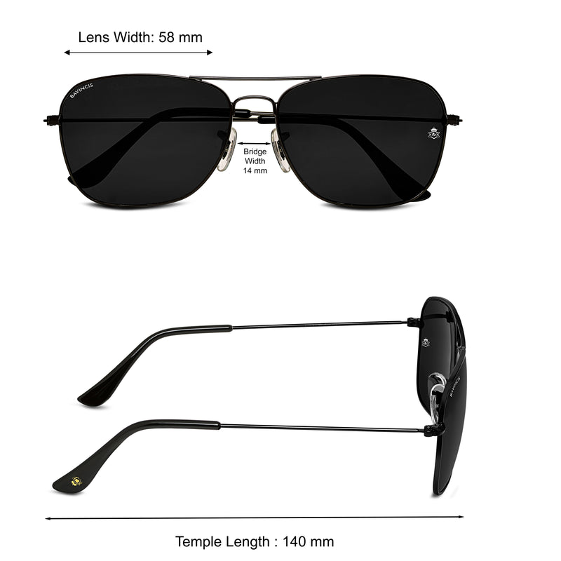 Bavincis Carloz Black And Black Edition Sunglasses