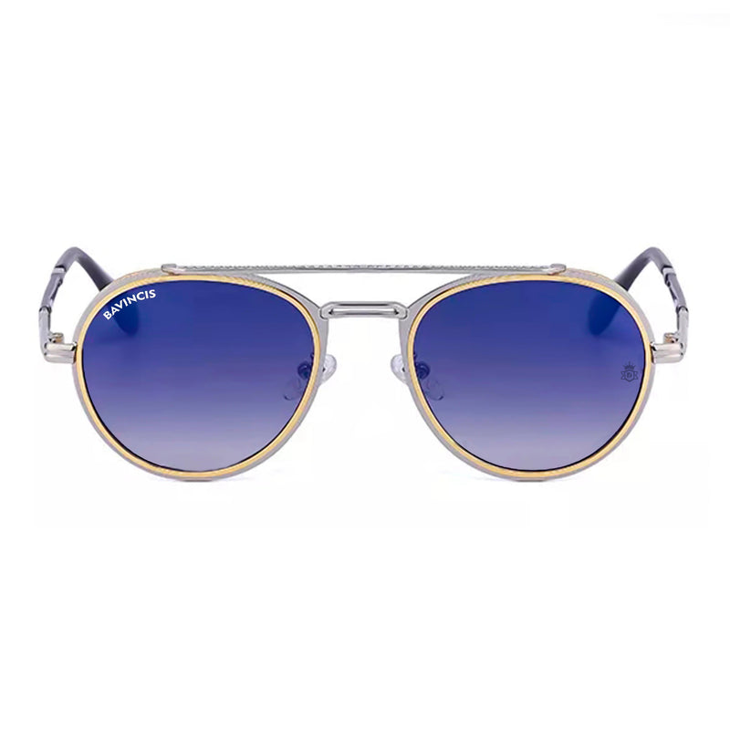 Bavincis Kindon Gold And Blue Gradient Edition Sunglasses