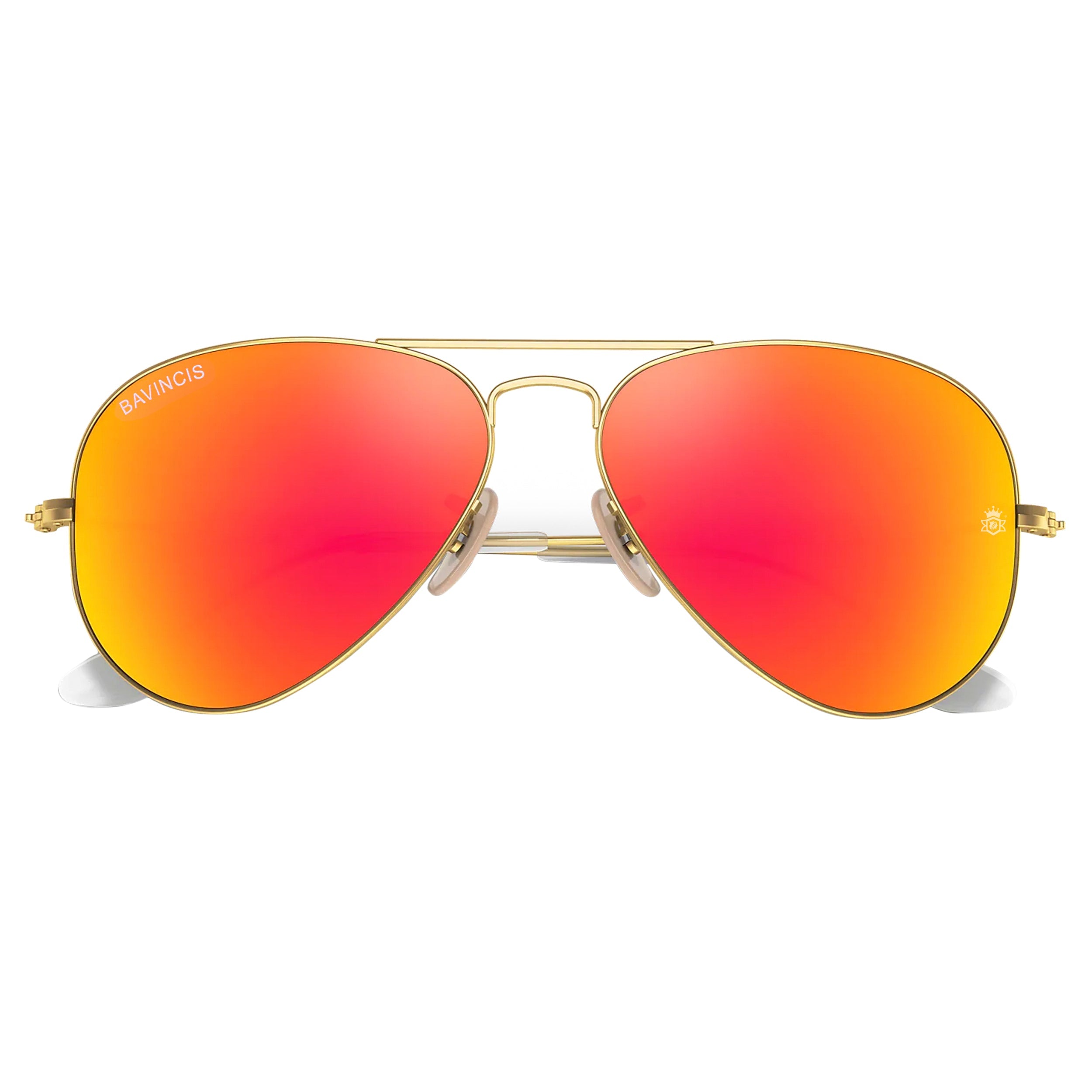 Bavincis Tommy Gold And Orange Mercury Edition Sunglasses