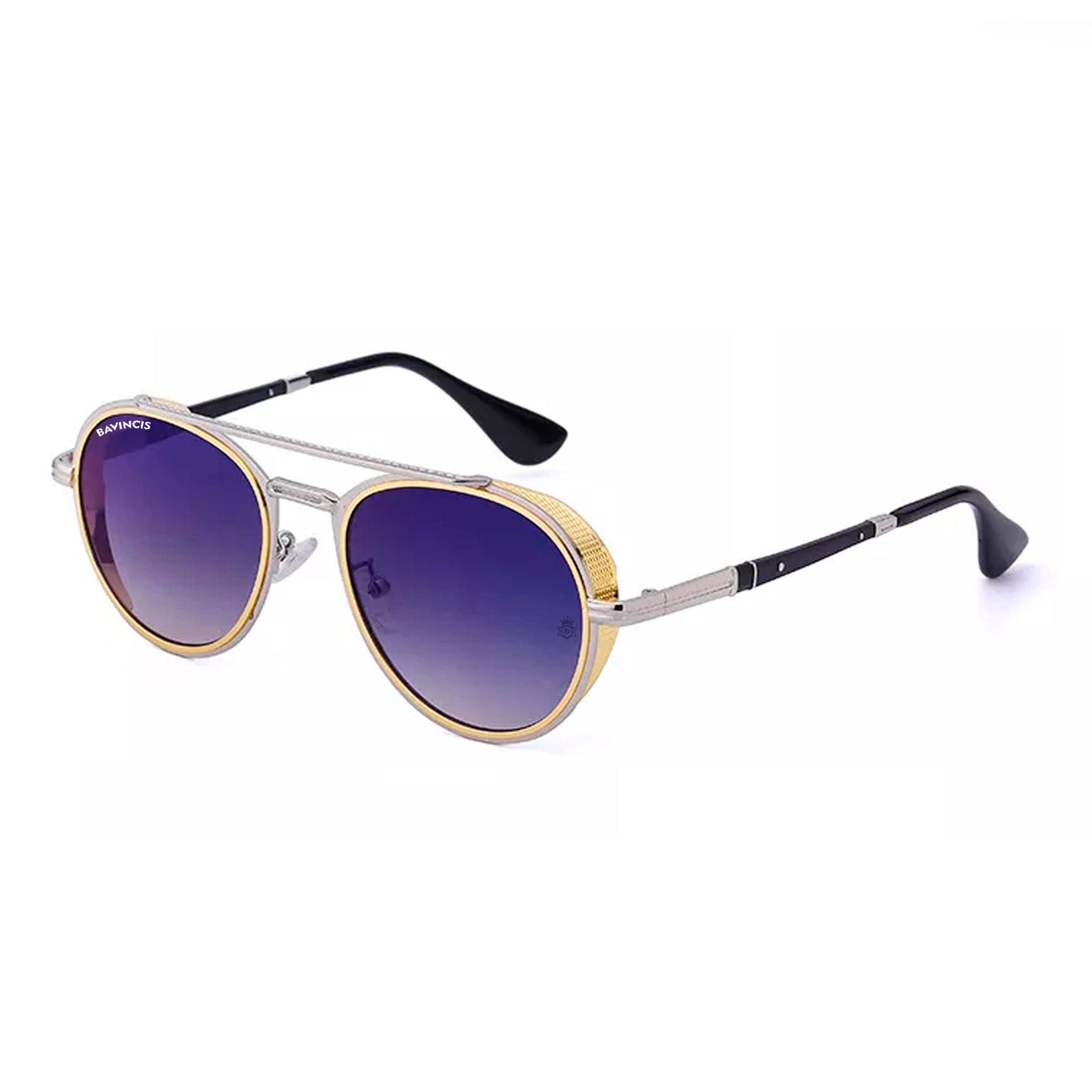 Bavincis Kindon Gold And Blue Gradient Edition Sunglasses